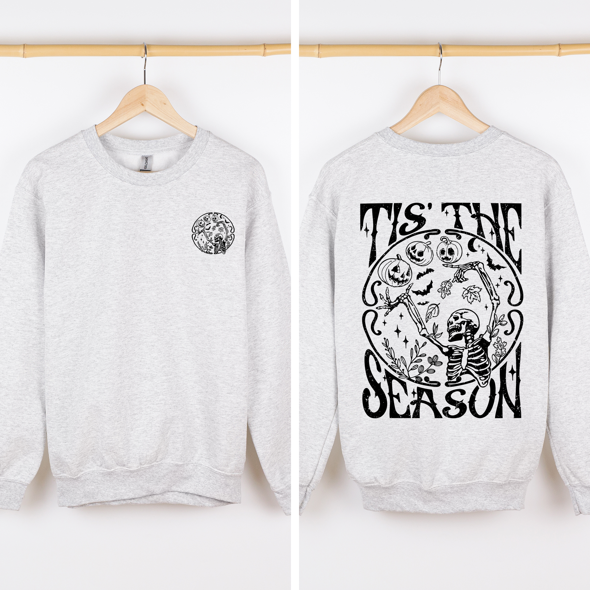 Tis the Season Spooky, Skeleton, Funny, Halloween Sweatshirt T-Shirts, Hoodie | PodTeesHub.com