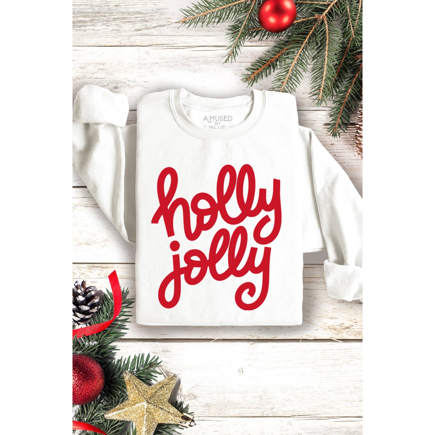 ＨＯＬＬＹ　ＪＯＬＬＹ Christmas - Sweatshirt T-Shirts, Hoodie | PodTeesHub.com
