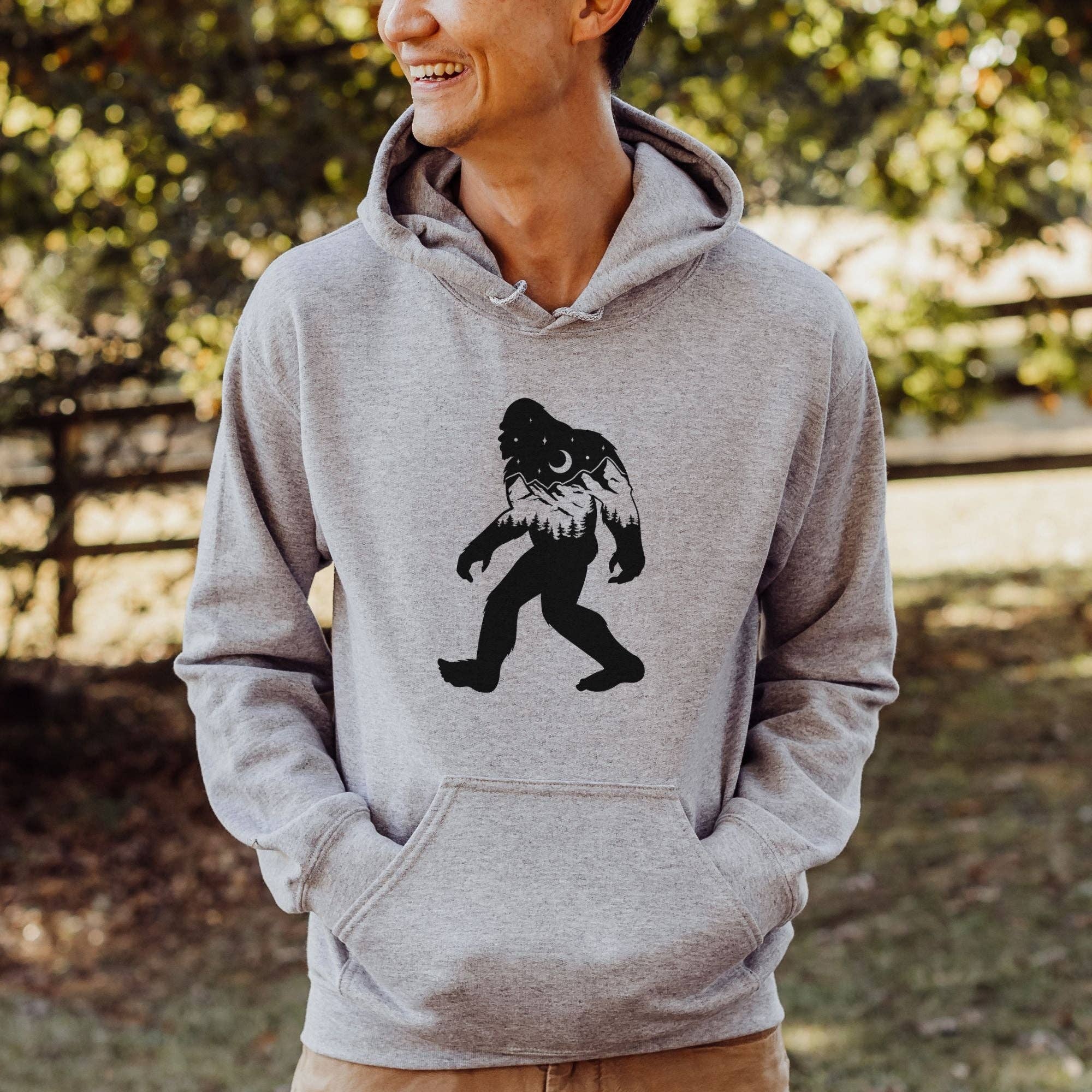 Bigfoot Nature Scene Sweatshirt *Unisex Fit* #2 T-Shirts, Hoodie | PodTeesHub.com
