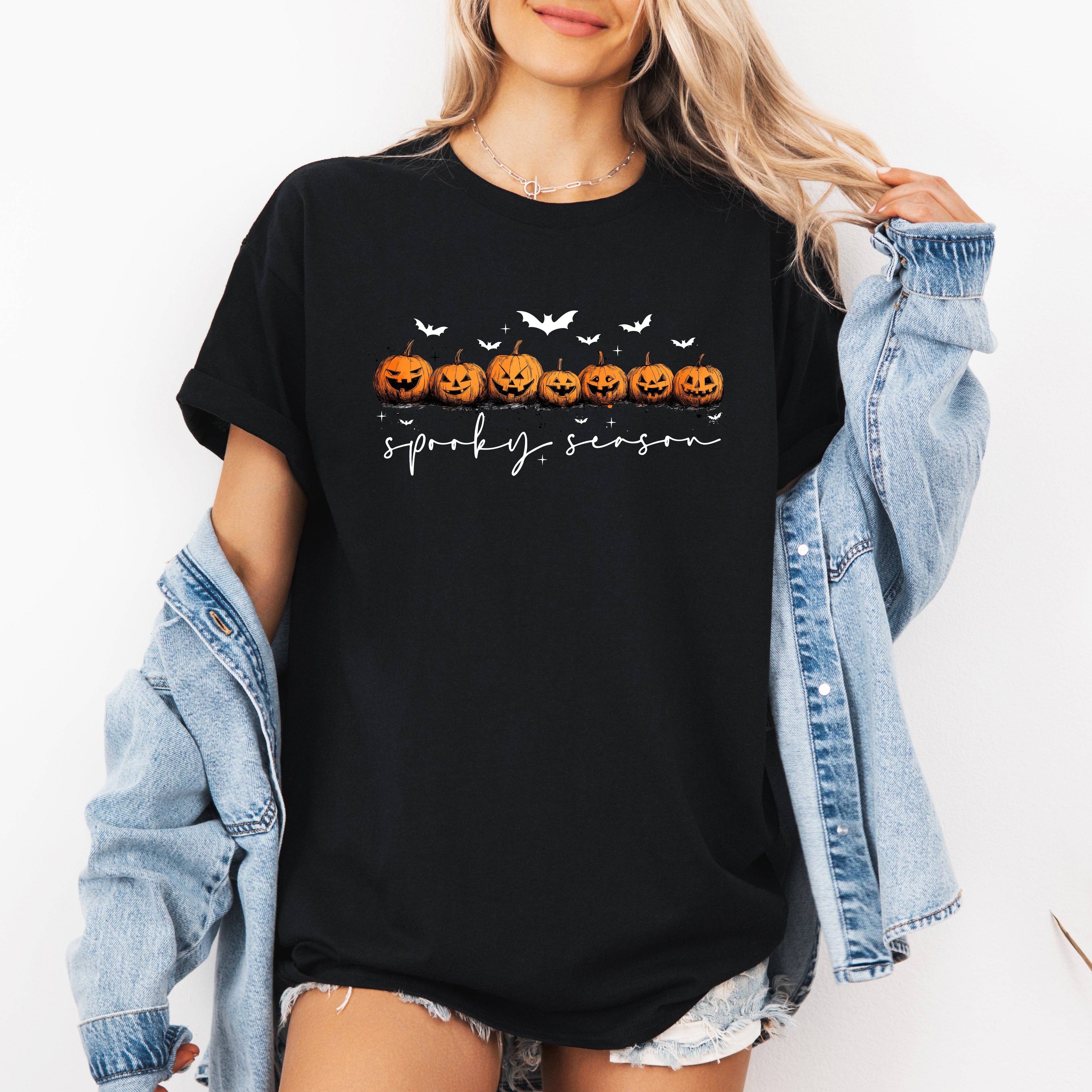 Spooky Season, Pumpkins, Halloween, Tshirt Hoodie, Sweatshirt | PodTeesHub.com