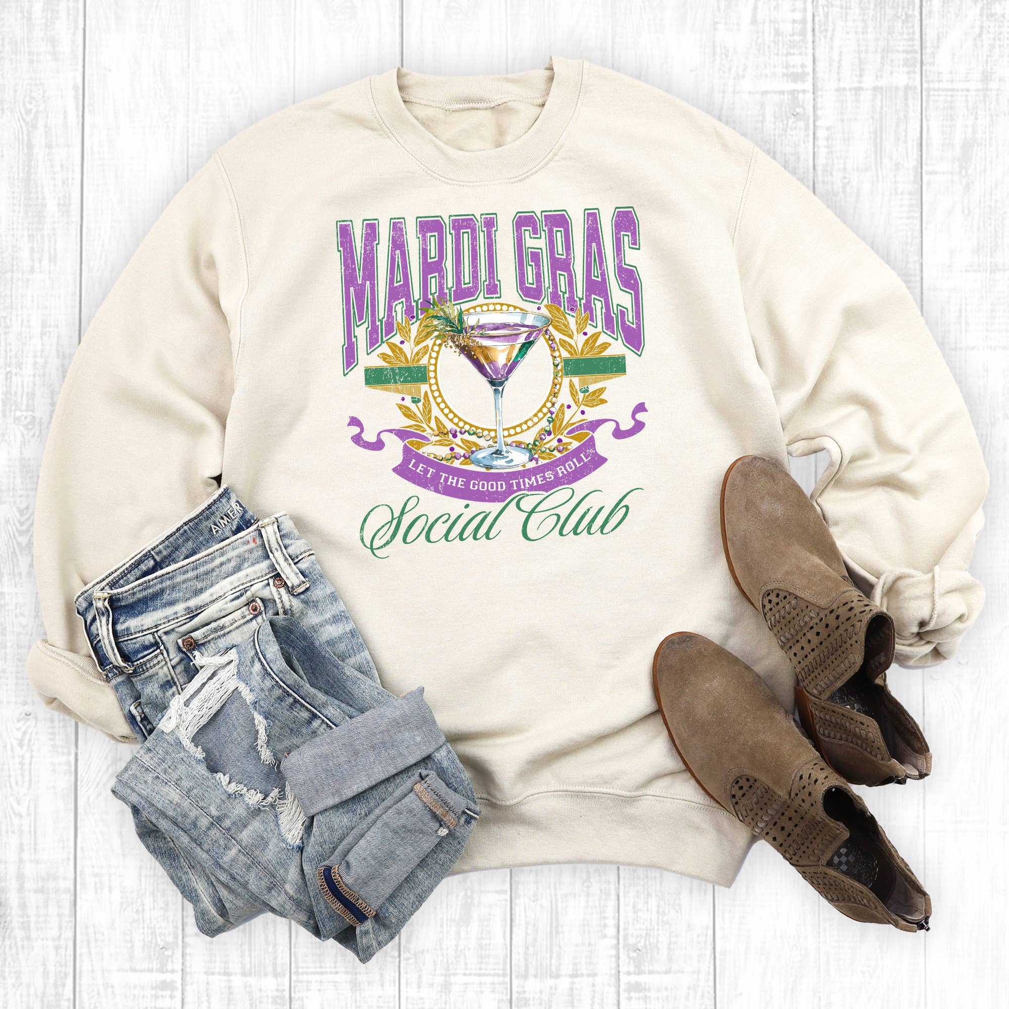 Mardi Gras Social Club Sweatshirt T-Shirts, Hoodie | PodTeesHub.com
