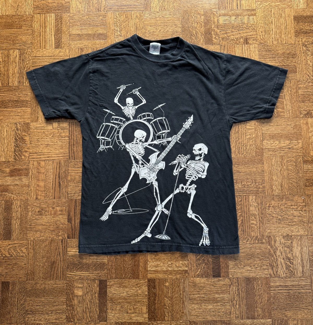 Vintage Y2k Skeleton Band Graphic Tee Hoodie, Sweatshirt | PodTeesHub.com