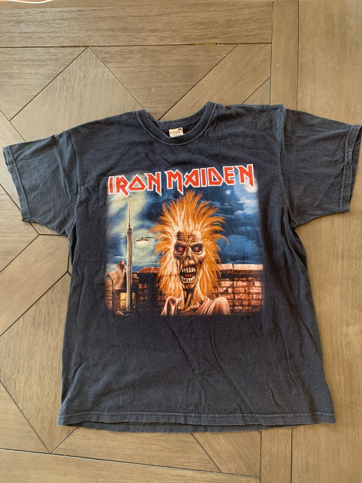 Iron Maiden X Vintage Iron Maiden Band Tee Two Sided Hoodie, Sweatshirt | PodTeesHub.com