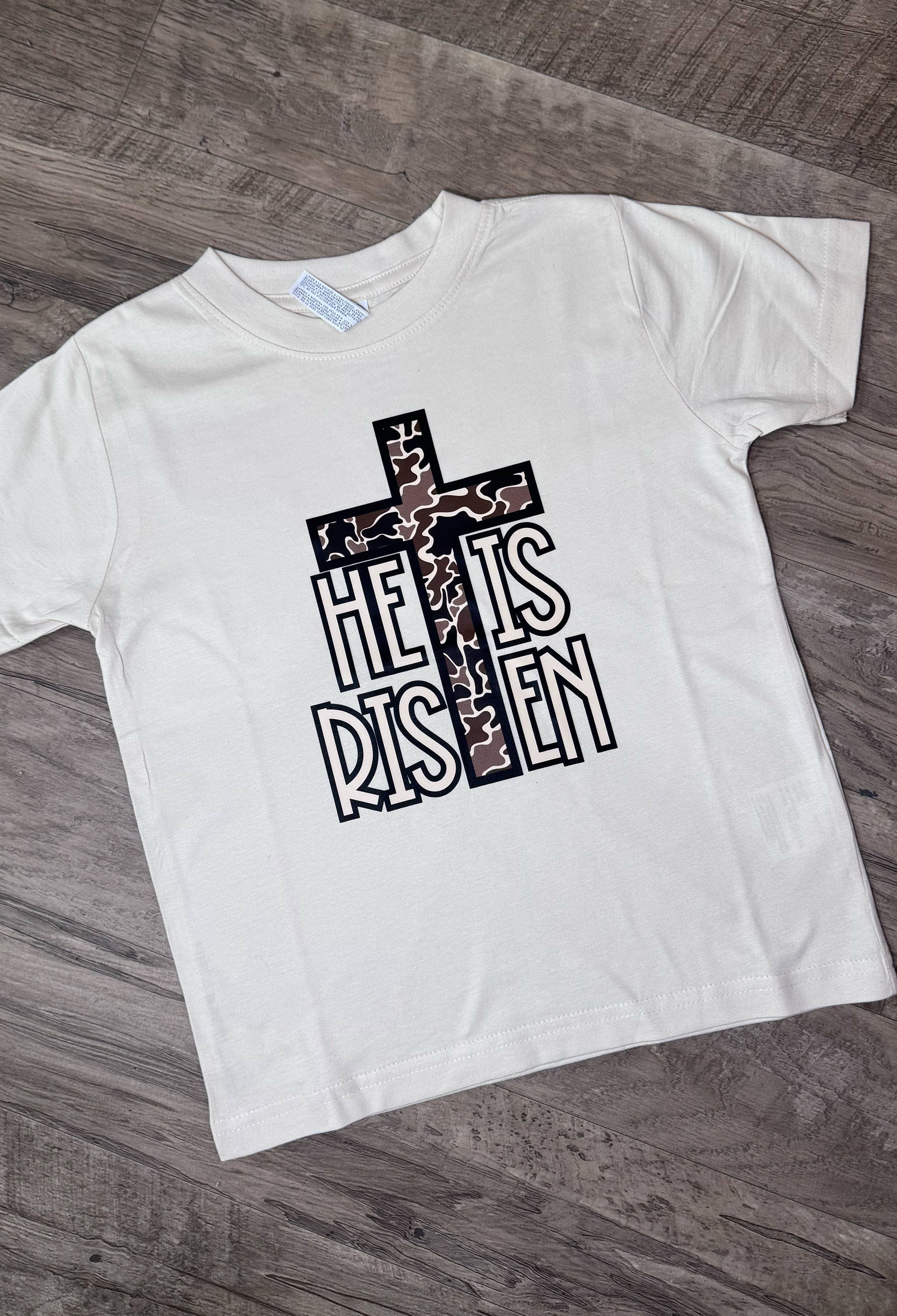 He Is Risen Toddler/Youth Tee Hoodie, Sweatshirt | PodTeesHub.com