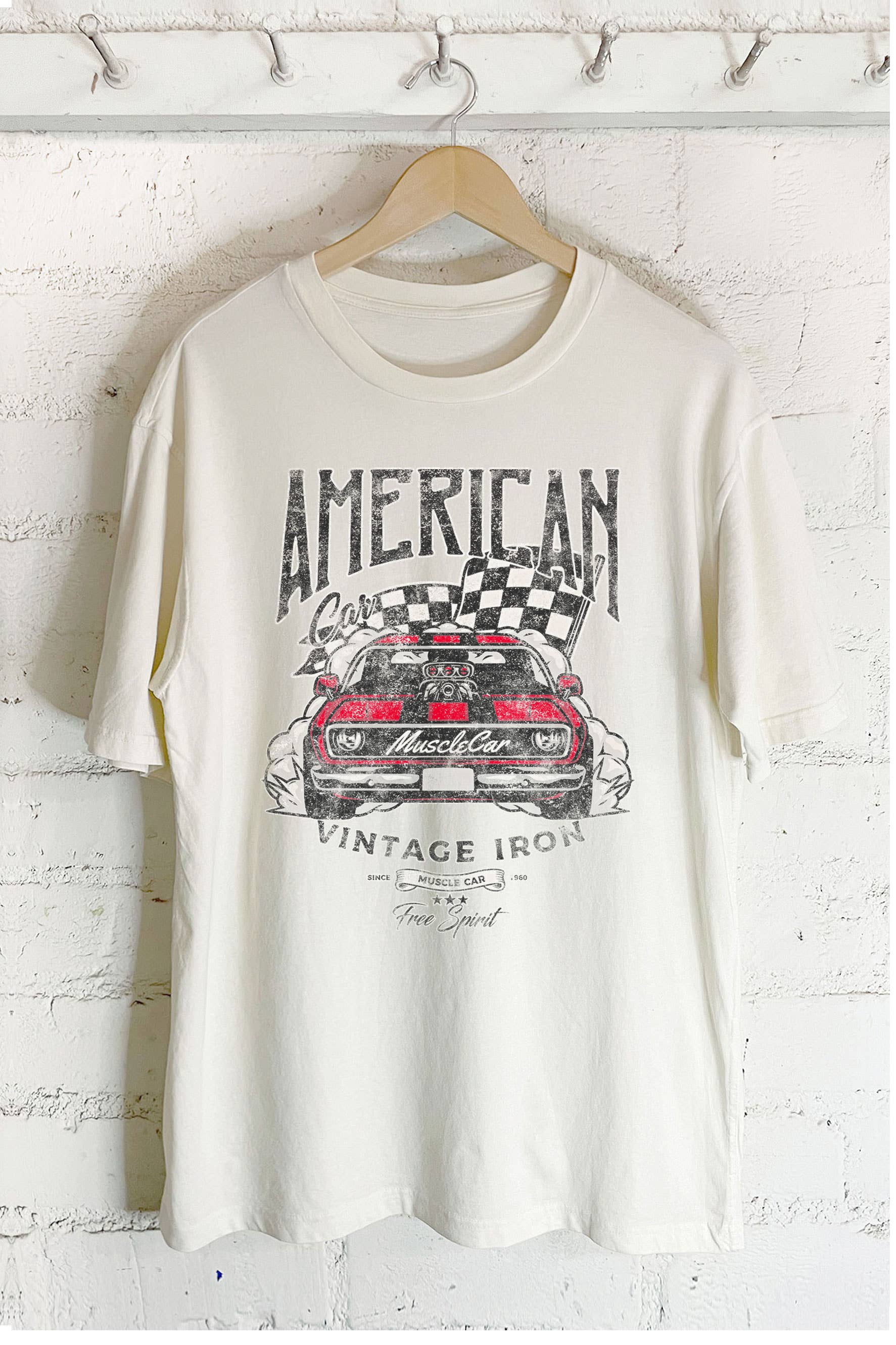 American Muscle Car-Oversized Tee Hoodie, Sweatshirt | PodTeesHub.com