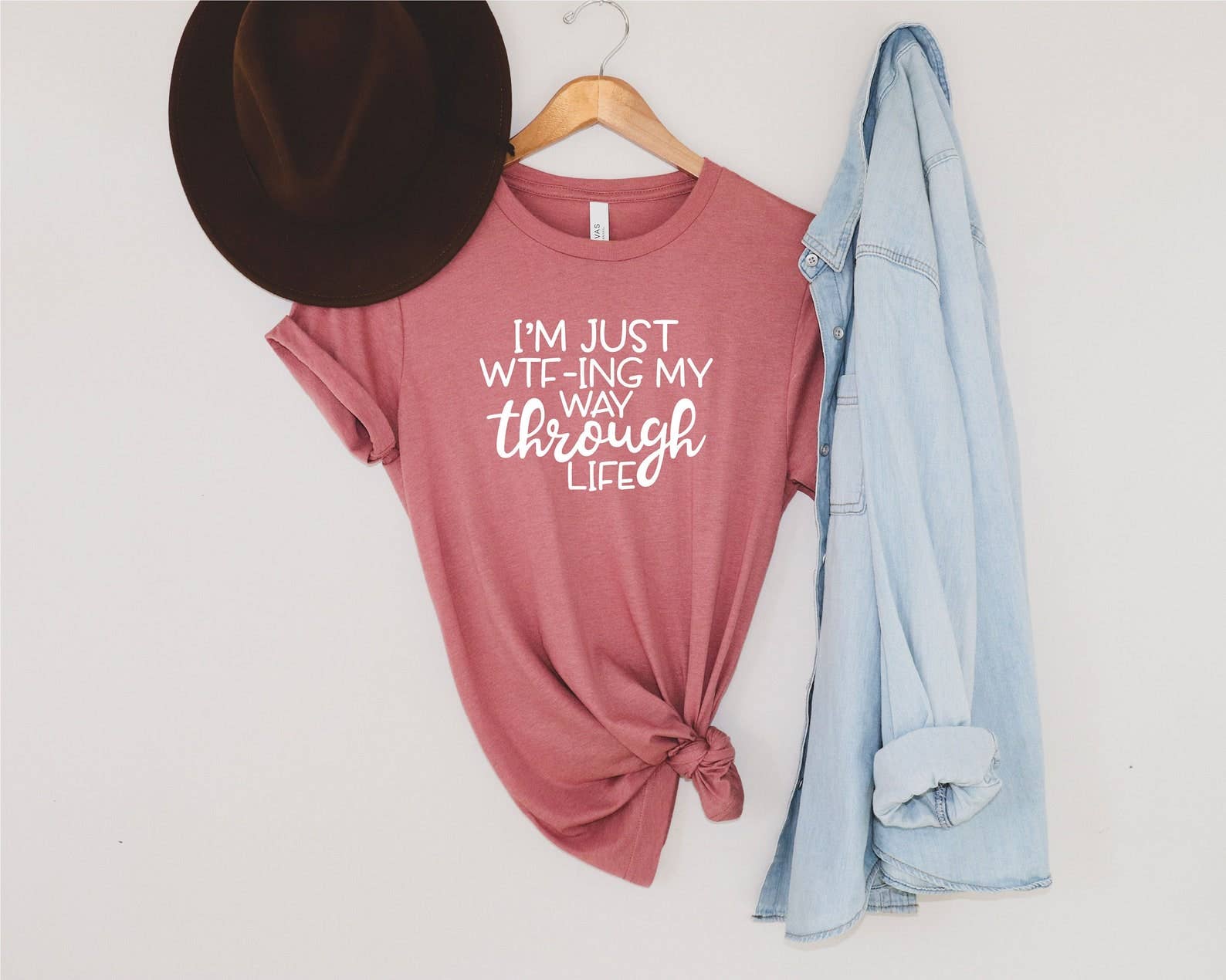 I'm Just Wtf-Ing My Way Through Life T-Shirt Hoodie, Sweatshirt | PodTeesHub.com