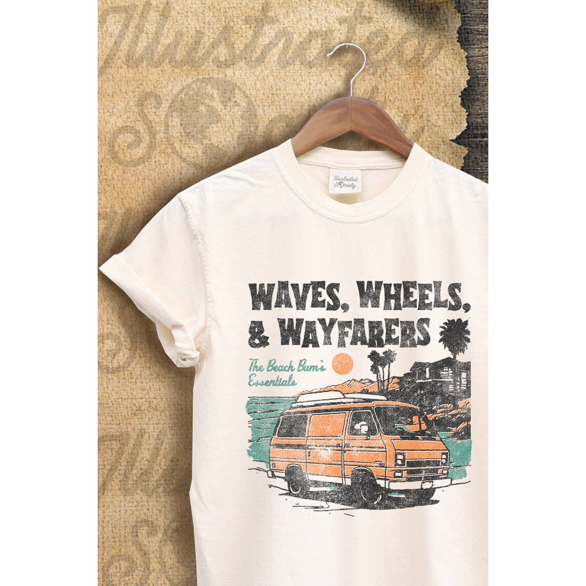 Wave Wheels and Wayfarers Vintage Graphic  Tee Hoodie, Sweatshirt | PodTeesHub.com
