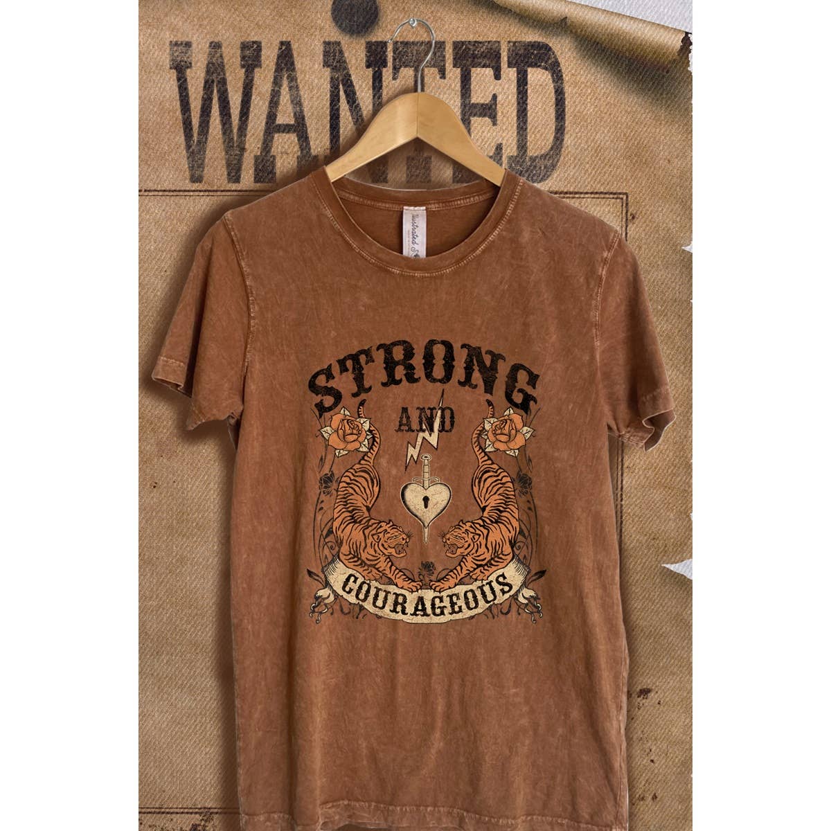 Tiger Mineral Wash Vintage  Graphic  Tee Hoodie, Sweatshirt | PodTeesHub.com