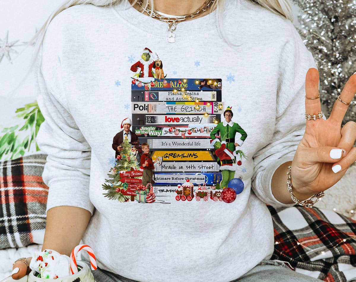 Christmas Movies Vhs Tapes - Elf Clark Sweatshirt T-Shirts, Hoodie | PodTeesHub.com