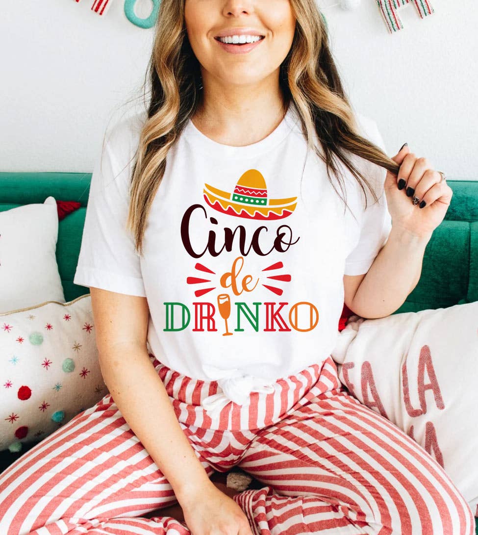 Cinco De Drinko - Cinco De Mayo Drinks Fun Silly T-Shirt Hoodie, Sweatshirt | PodTeesHub.com