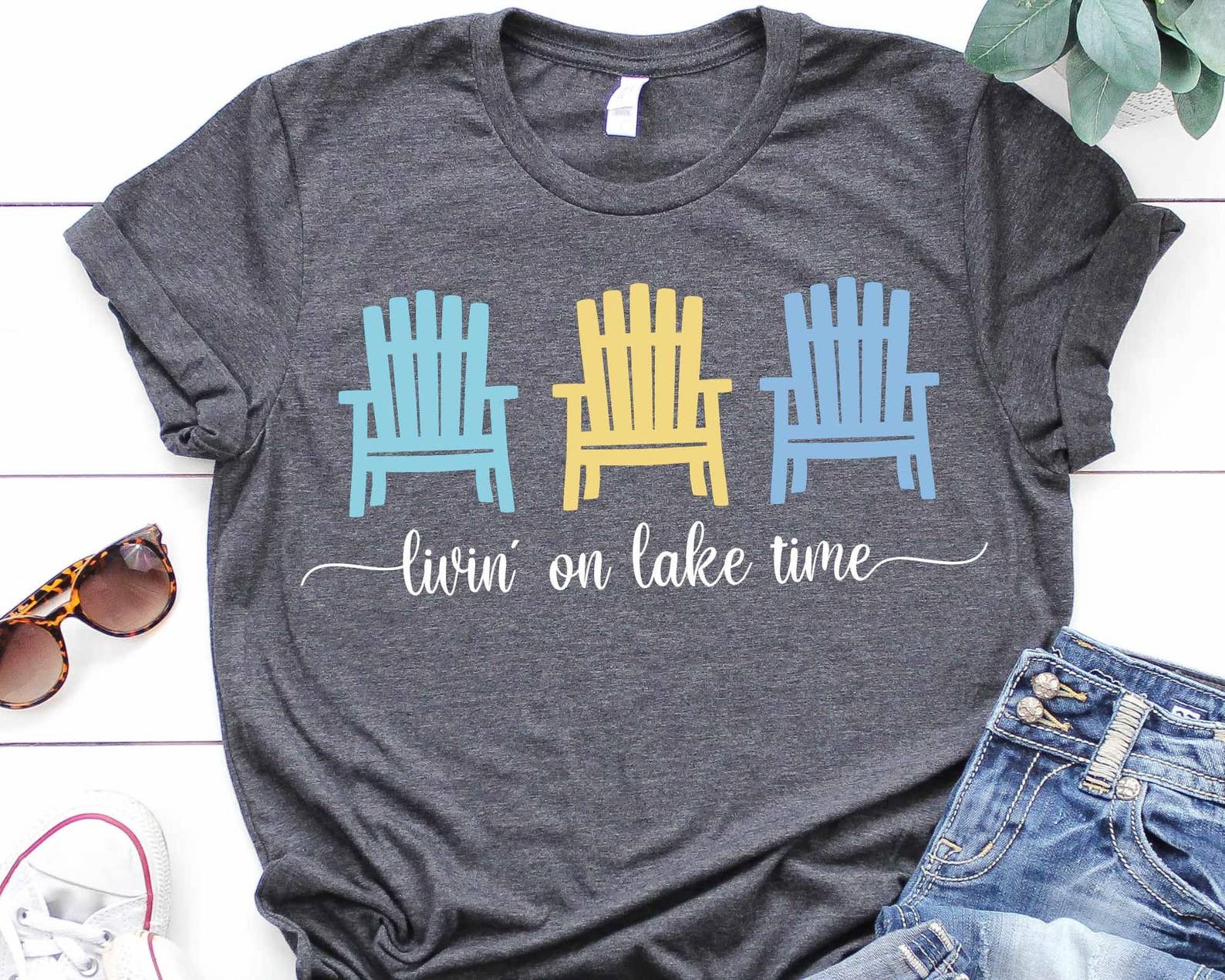 Livin' On Lake Time T-Shirt Hoodie, Sweatshirt | PodTeesHub.com