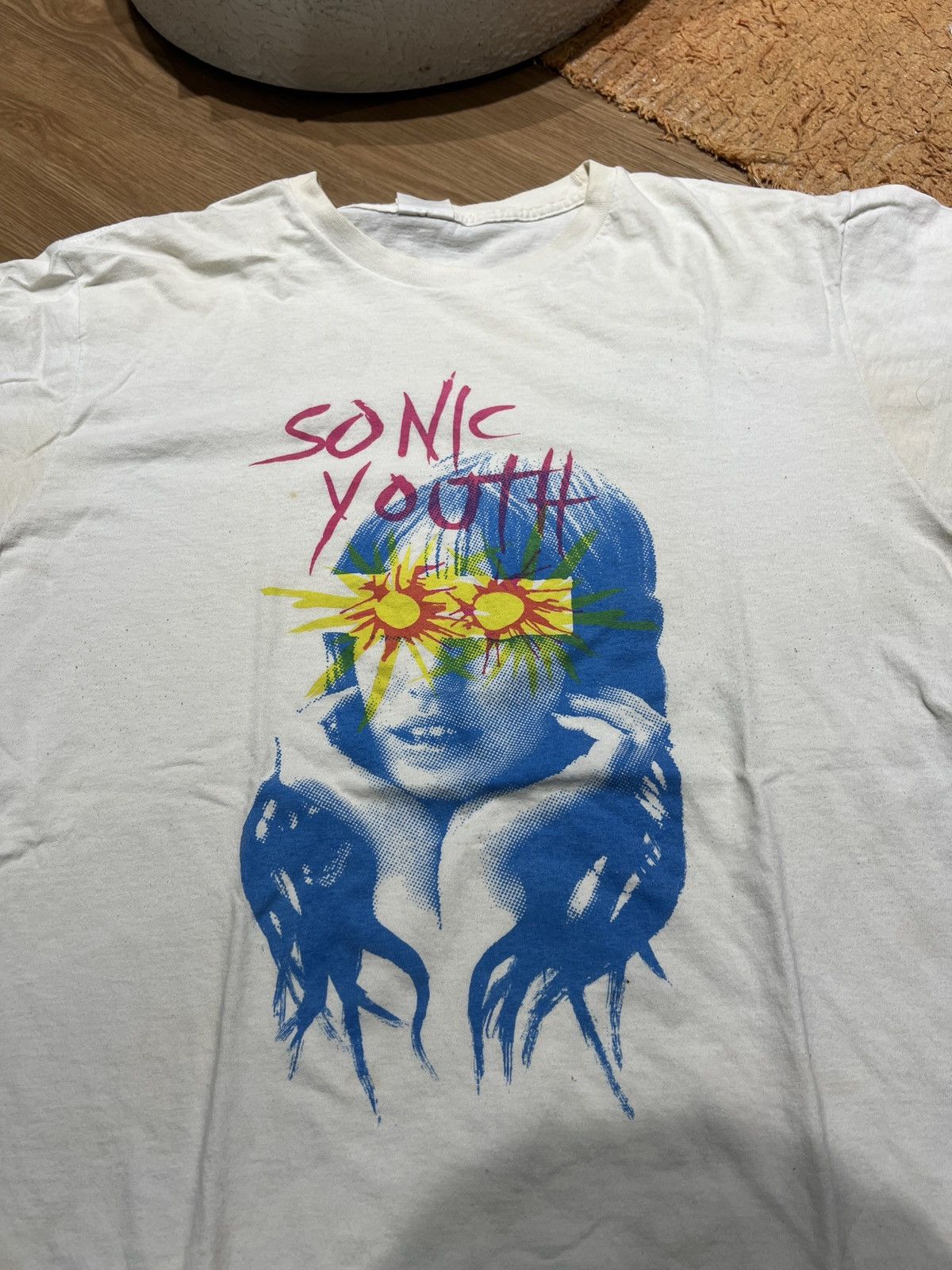 Band Tees Vintage Sonic Youth Sun Burst Tee Y2k Hoodie, Sweatshirt | PodTeesHub.com