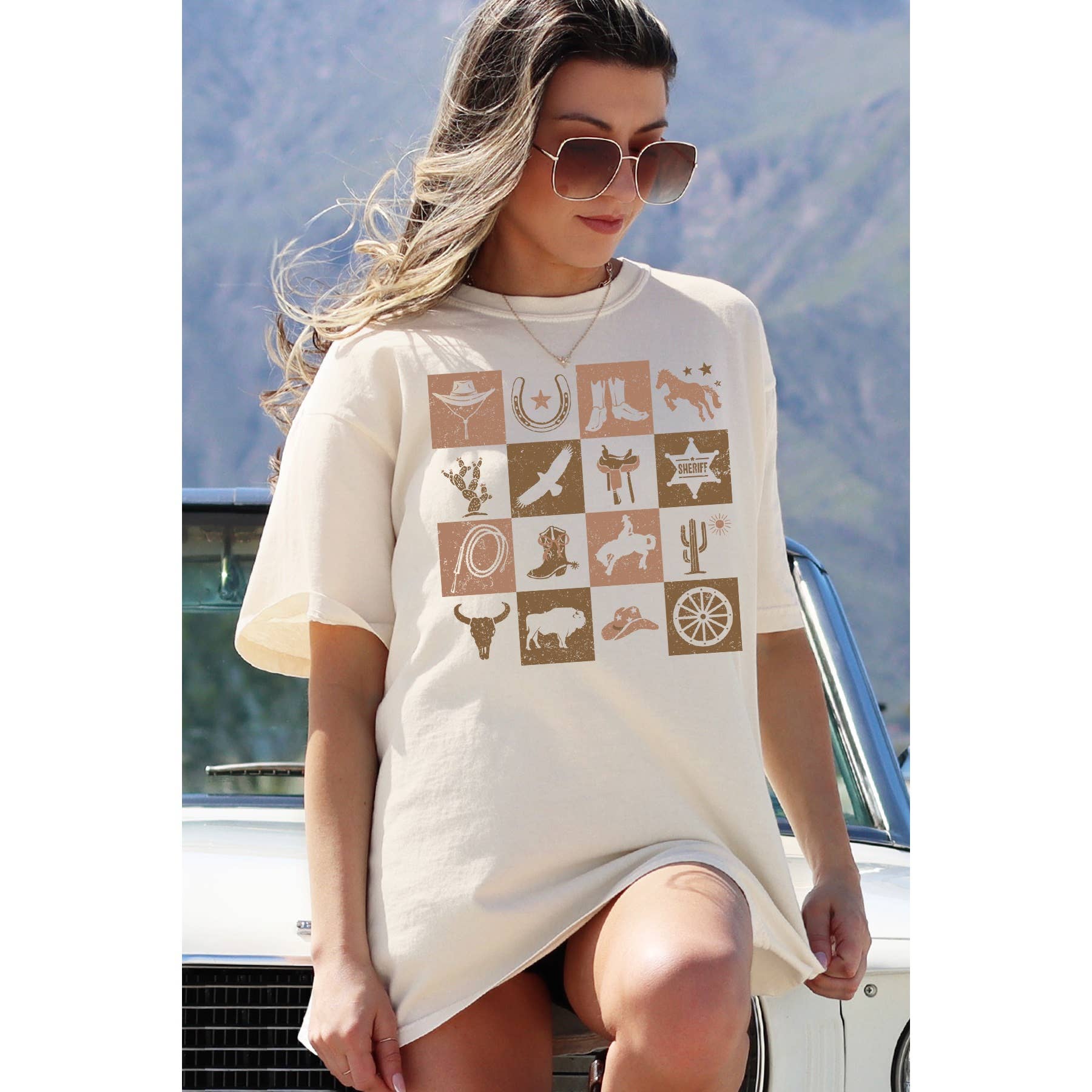 Western Cowboy - Boots Oversized Unisex Tee Hoodie, Sweatshirt | PodTeesHub.com