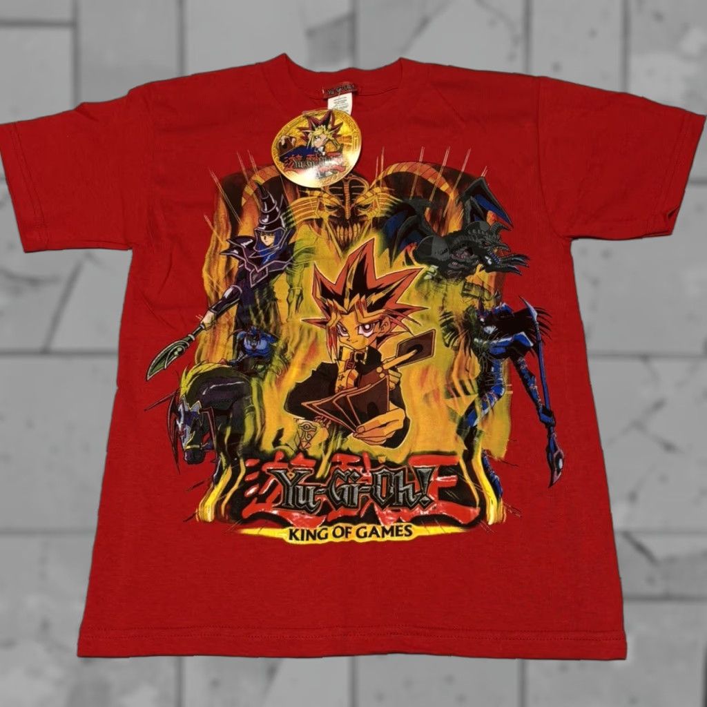 Vintage Yu Gi Oh T Shirt Kids Small Red Yami Yugi King Of Games 90s Cartoon Streetwear Hoodie, Sweatshirt | PodTeesHub.com