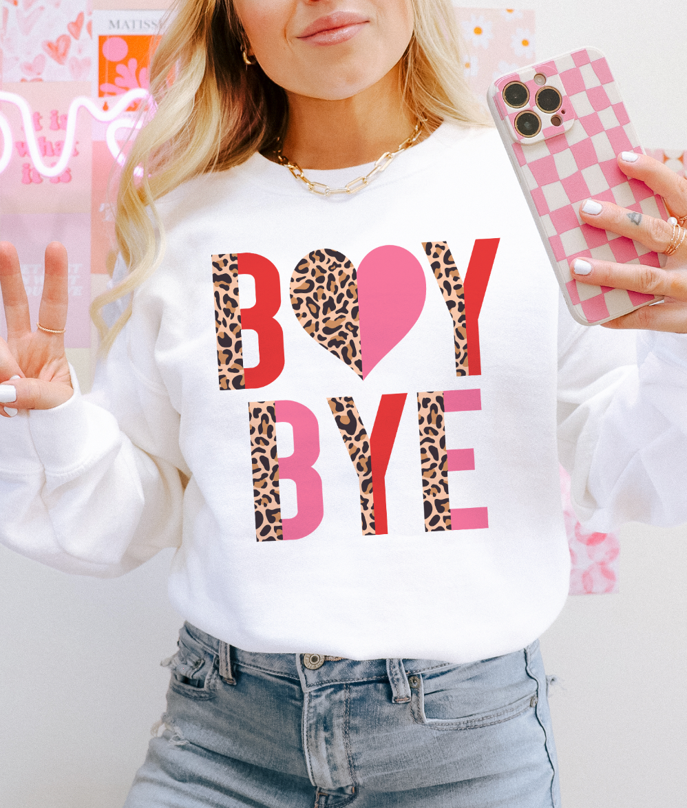Boy Bye Valentine - Valentine Sweatshirt or Tee Hoodie | PodTeesHub.com