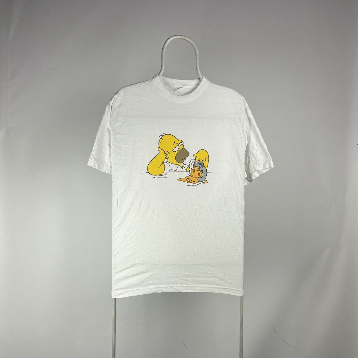 Simpsons The Simpsons Tshirt Homer Beer Matt Groening 2000 Size Xl Hoodie, Sweatshirt | PodTeesHub.com