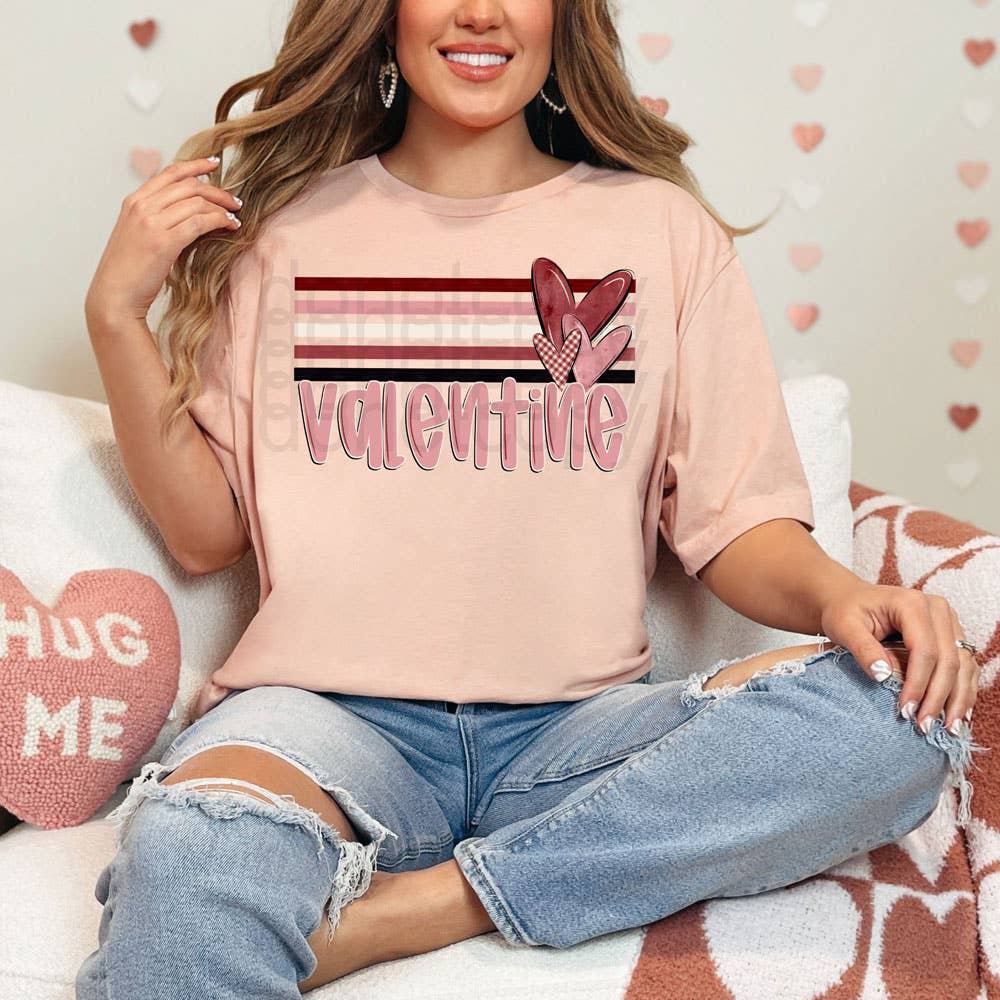 Whimsical Valentine Heather Peach Tee Hoodie, Sweatshirt | PodTeesHub.com