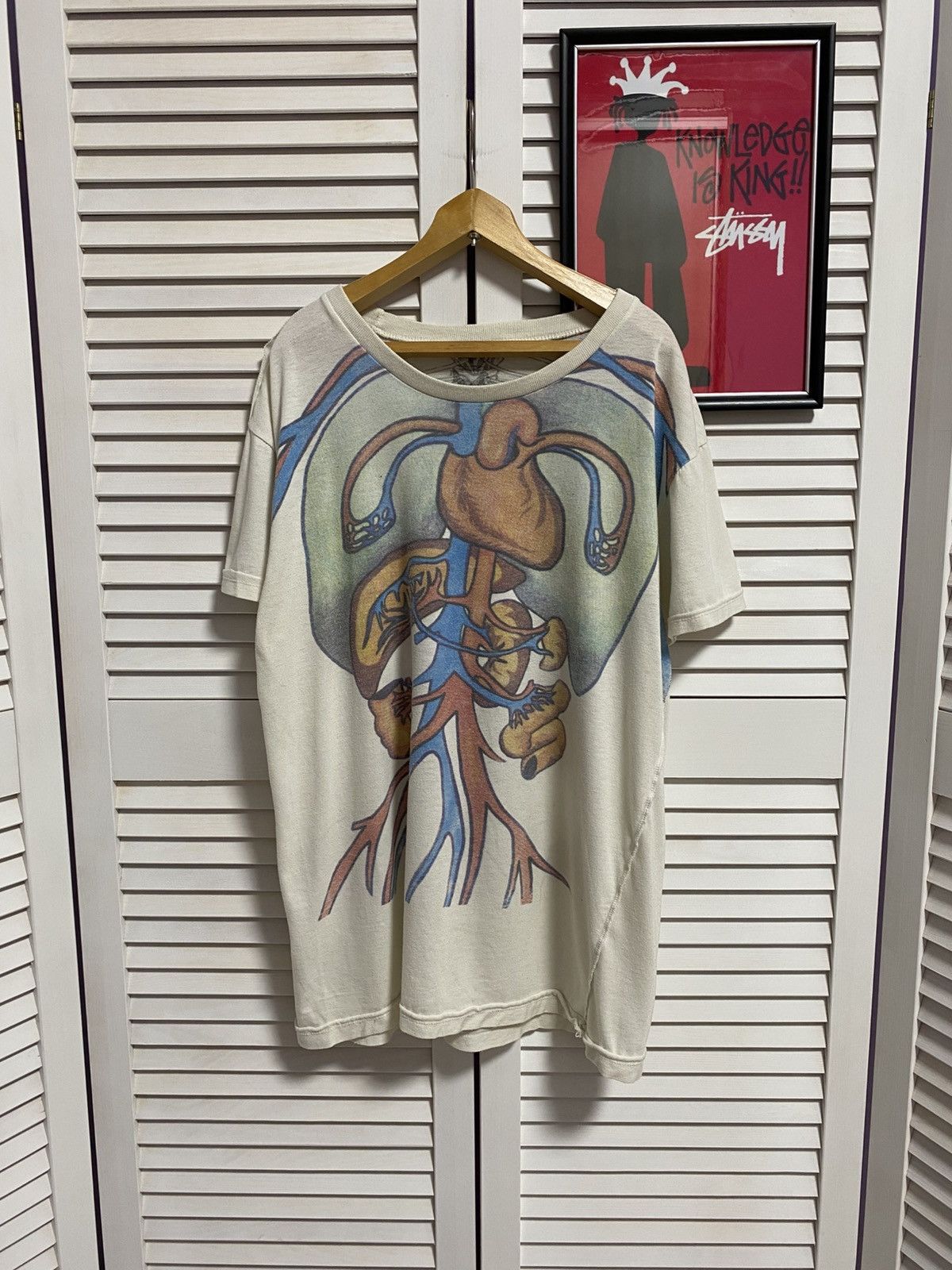 Hysteric Glamour Vintage Y2k T Shirt Anatomy Organ Skeleton Tee Rare 80s Tee Hoodie, Sweatshirt | PodTeesHub.com
