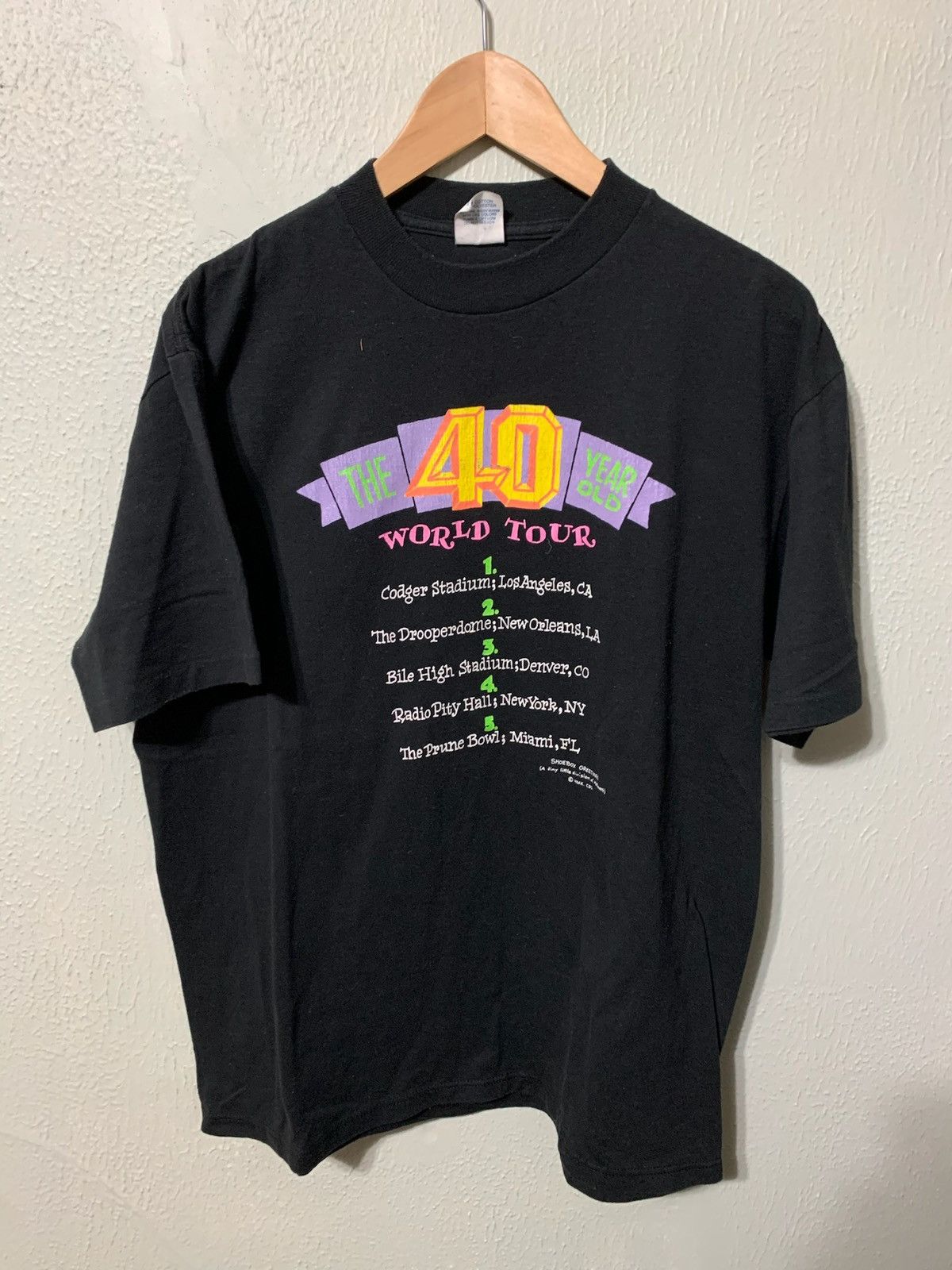 Vintage 40 Year Old Tour T Shirt Hoodie, Sweatshirt | PodTeesHub.com