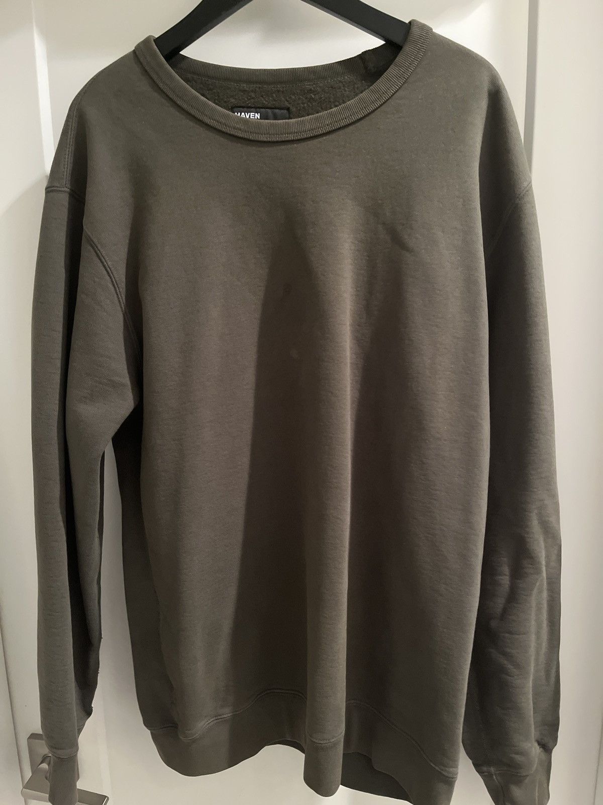 Haven Basic Heavyweight Sweatshirt Olive Green T-Shirts, Hoodie | PodTeesHub.com