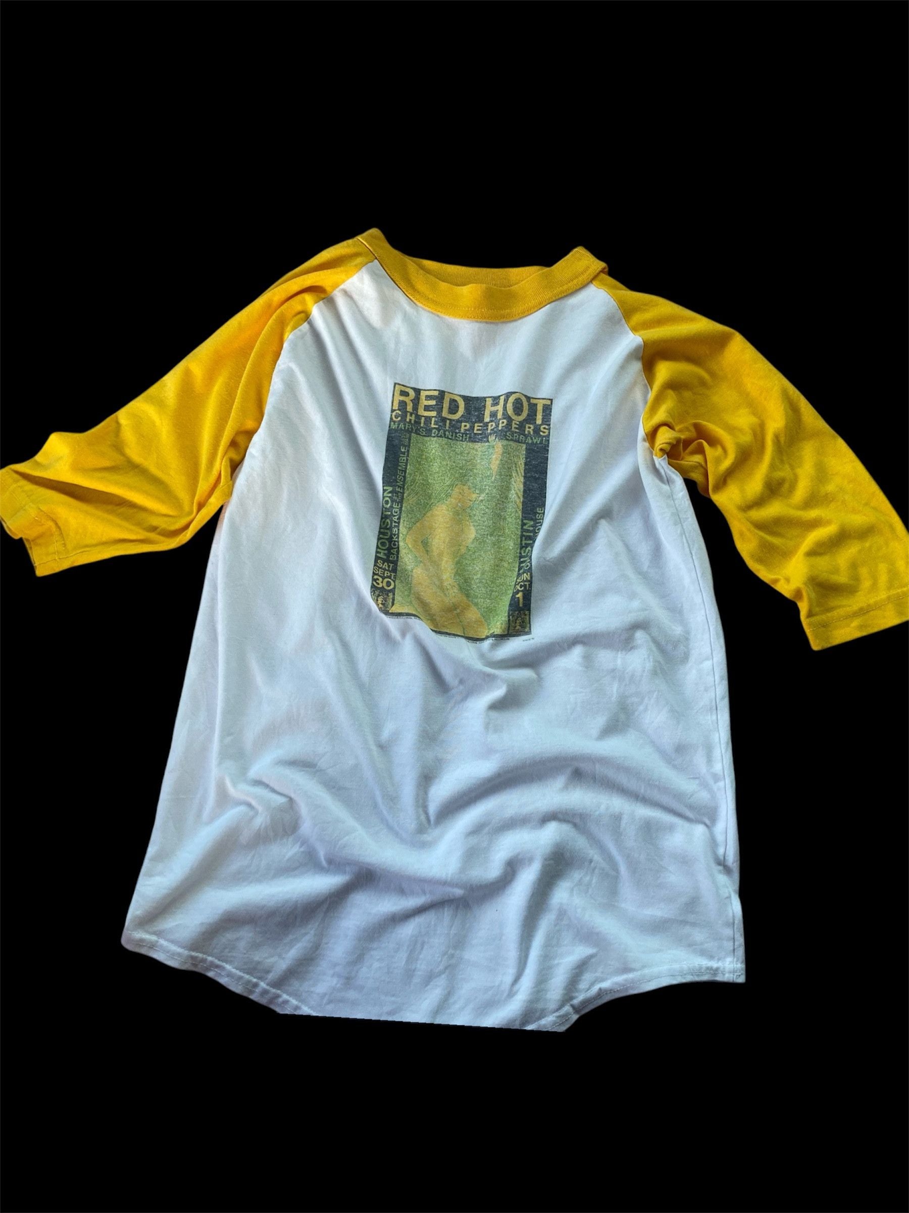 Vintage 1989 Red Hot Chili Peppers Mary S Danish Sprawl Baseball Tee Hoodie, Sweatshirt | PodTeesHub.com