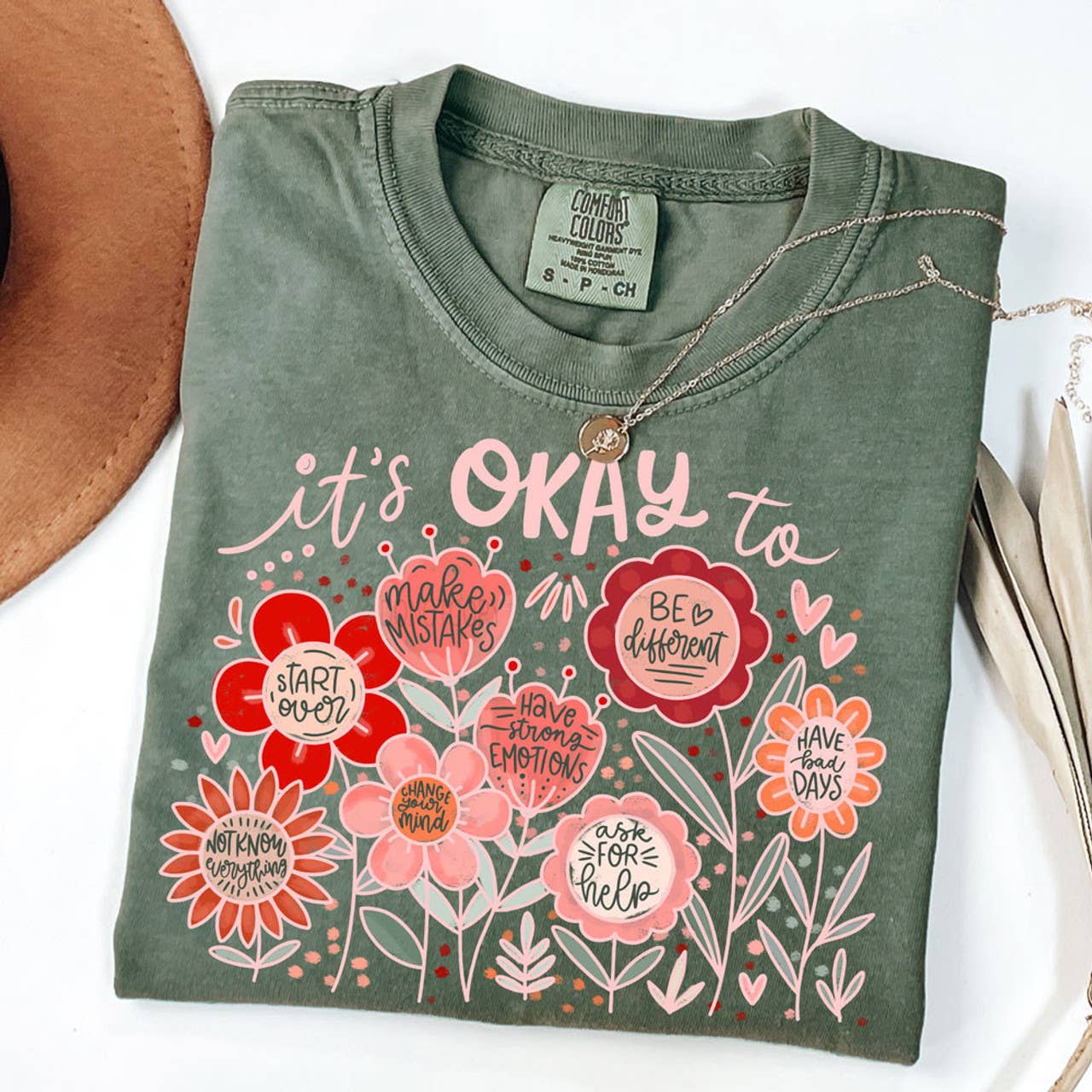 It's Okay To Sayings Tee Hoodie, Sweatshirt | PodTeesHub.com