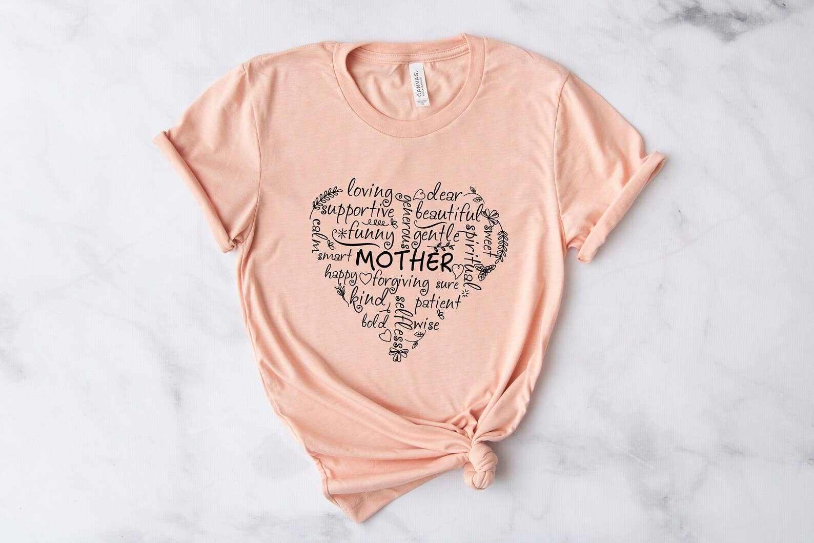 Heart Shape Mother Word T-Shirt Hoodie, Sweatshirt | PodTeesHub.com