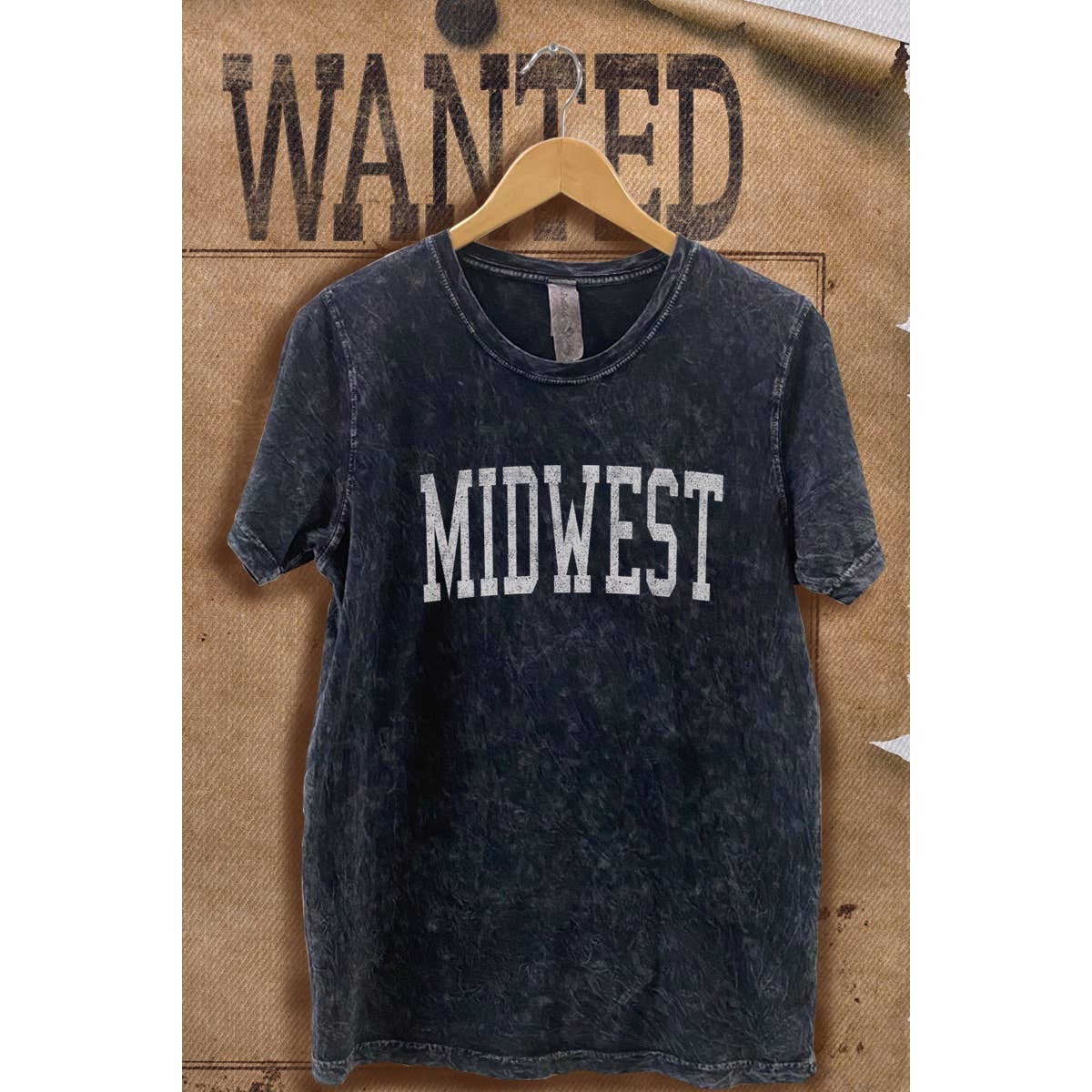 Midwest Mineral Wash Vintage  Graphic  Tee Hoodie, Sweatshirt | PodTeesHub.com