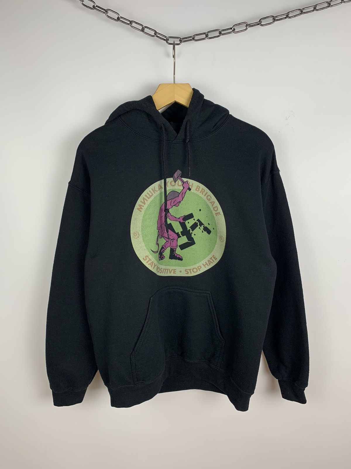 Mishka Hoodie Nazi Graphic Hoodie Youth Brigade Men S Sz M T-Shirts, Sweatshirt | PodTeesHub.com