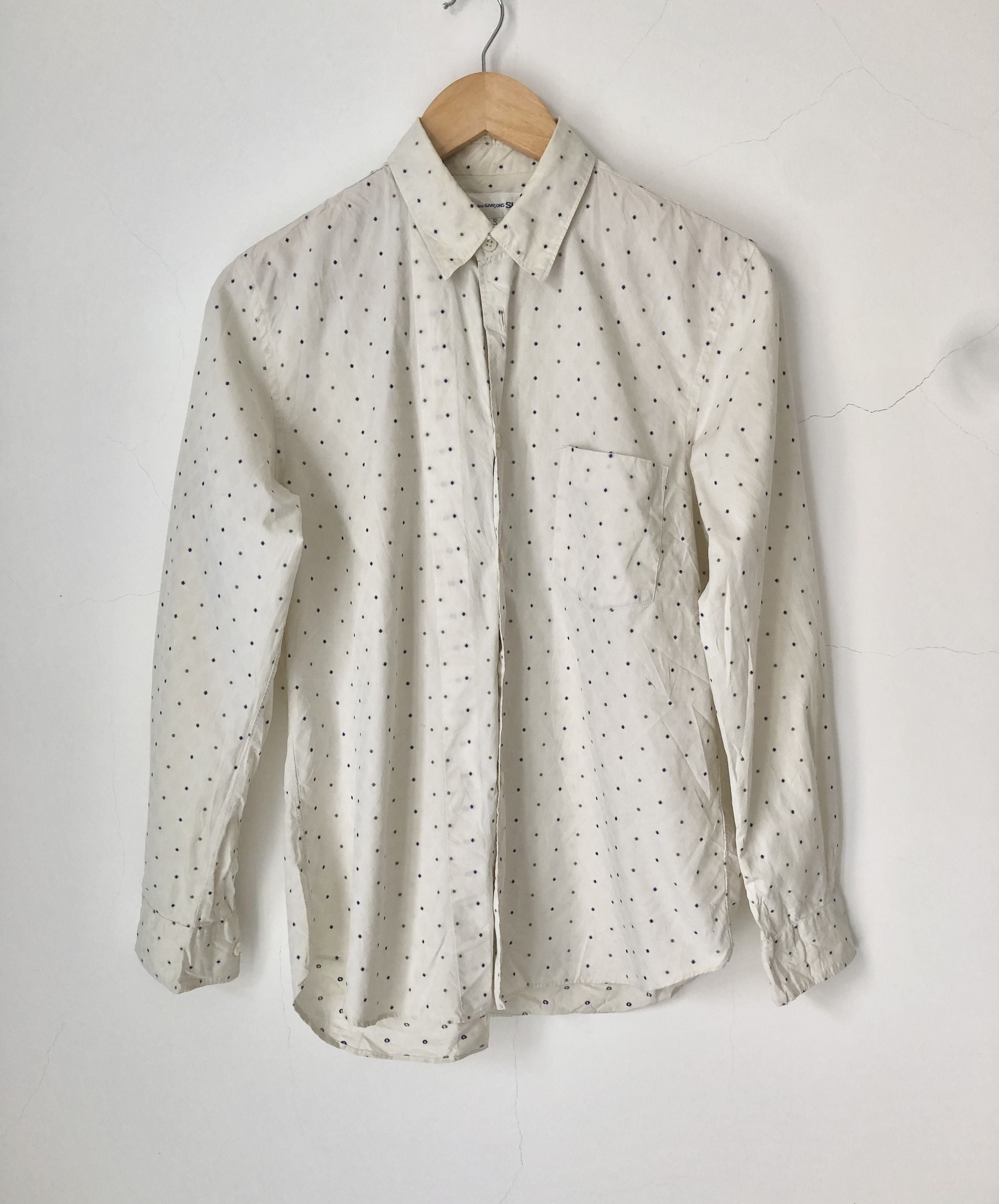 Comme Des Garcons Shirt Vintage Polka Dot Shirt Hoodie, Sweatshirt | PodTeesHub.com