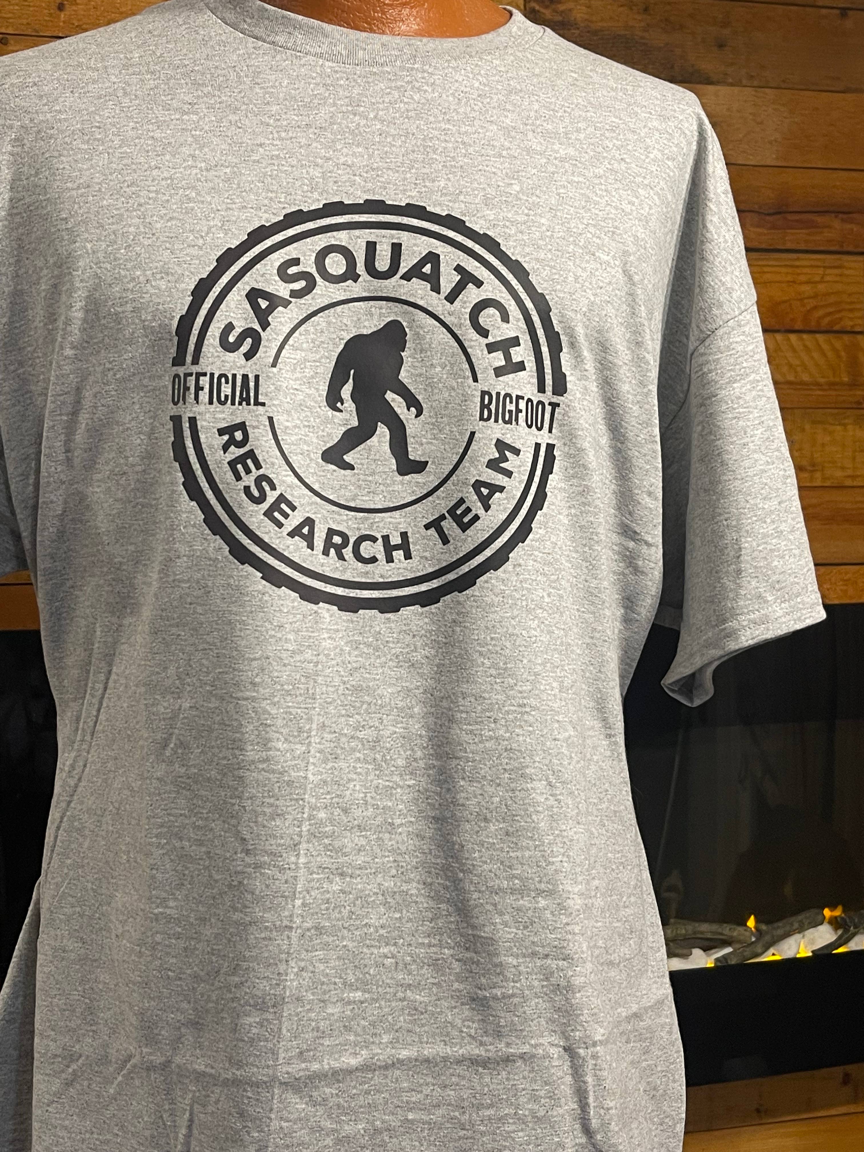Sasquatch Research Team T-Shirt (Grey) Hoodie, Sweatshirt | PodTeesHub.com