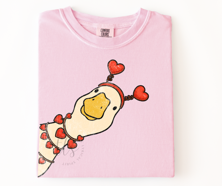 Silly Goose Valentine's Comfort Colors T-Shirt Hoodie, Sweatshirt | PodTeesHub.com