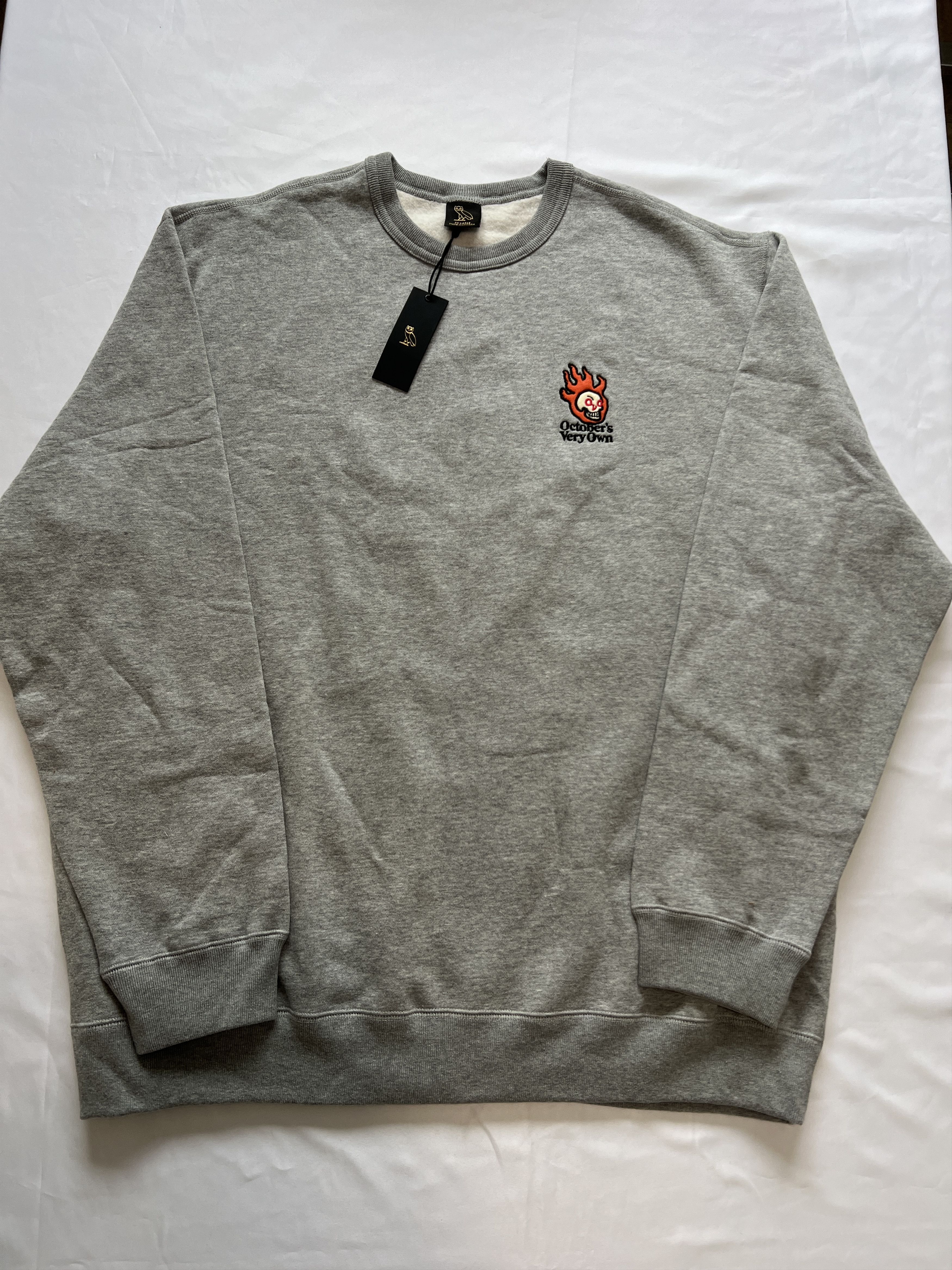 October S Very Own Ovo Hot Embroidered Skull Crewneck T-Shirts, Hoodie, Sweatshirt | PodTeesHub.com