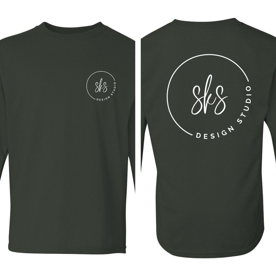 Custom Logo | Youth Unisex Long Sleeve Shirt [Gildan] Hoodie, Sweatshirt | PodTeesHub.com