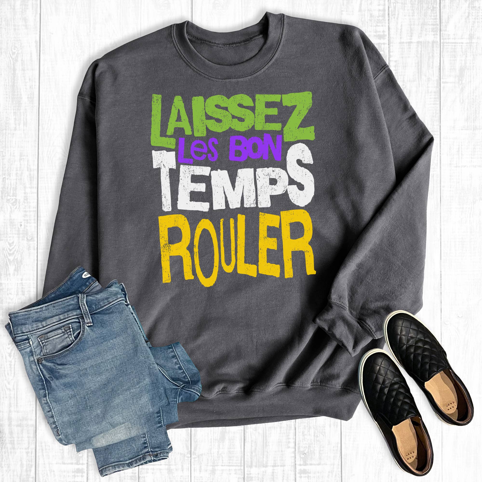 Mardi Gras Laissez Les Bon Temps Rouler Sweatshirt T-Shirts, Hoodie | PodTeesHub.com