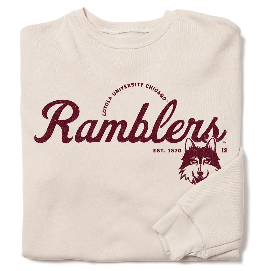 Ramblers Script Logo Crew Sweatshirt T-Shirts, Hoodie | PodTeesHub.com