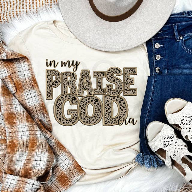 In My Praise God Era Pigment Dyed Tee Hoodie, Sweatshirt | PodTeesHub.com