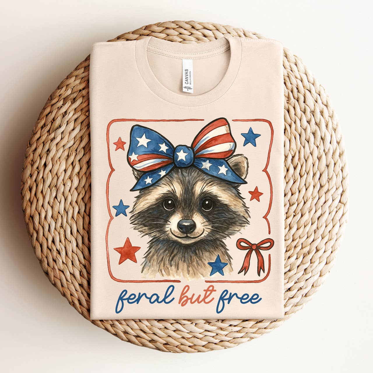 Feral But Free Raccoon Tee Hoodie, Sweatshirt | PodTeesHub.com