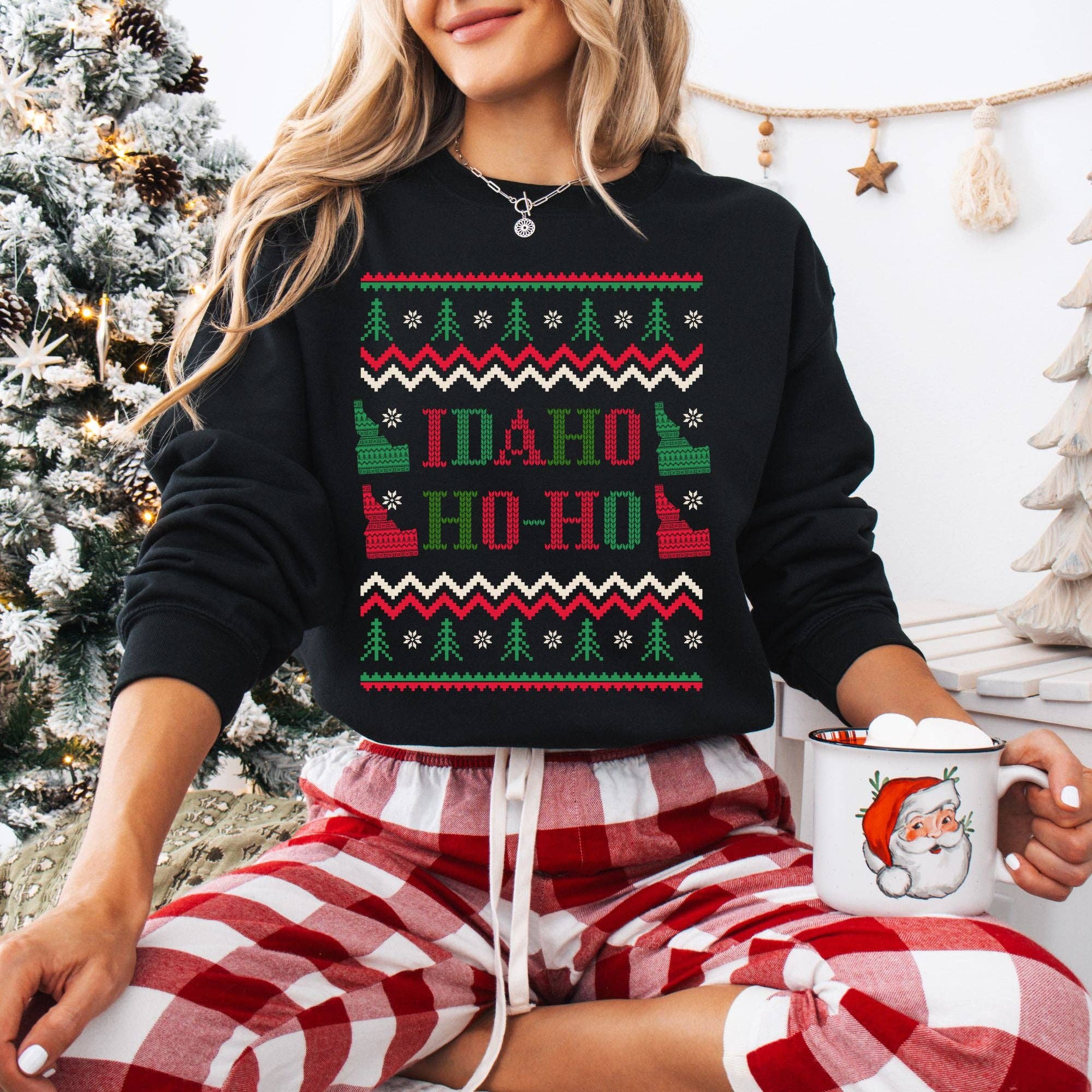 Idaho Ugly Sweater Sweatshirt Gildan & Bella Canvas #2 T-Shirts, Hoodie | PodTeesHub.com