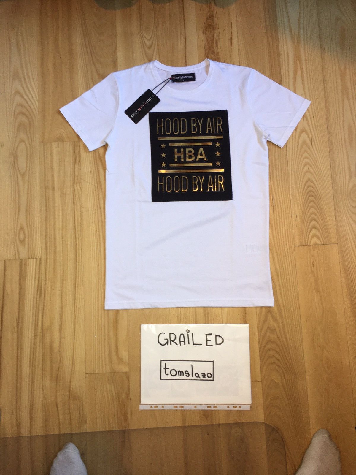 Hood By Air Hba Gold Tee Hoodie, Sweatshirt | PodTeesHub.com