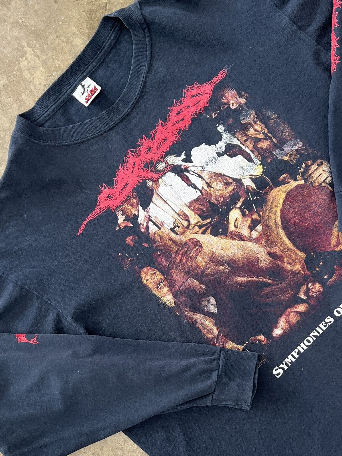Band Tees Vintage 90s Carcass Symphonies Of Sickness Hardcore Tee Xxl Hoodie, Sweatshirt | PodTeesHub.com
