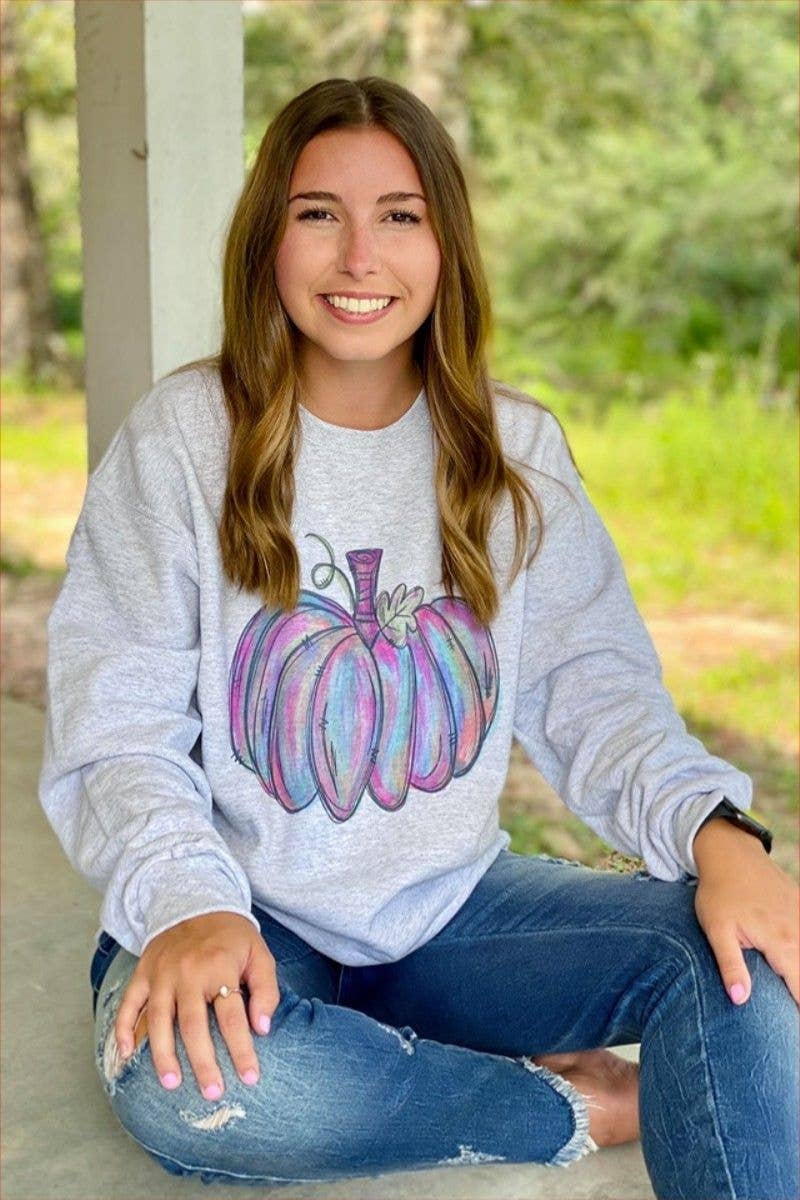 Watercolor Pumpkin Sweatshirt T-Shirts, Hoodie | PodTeesHub.com