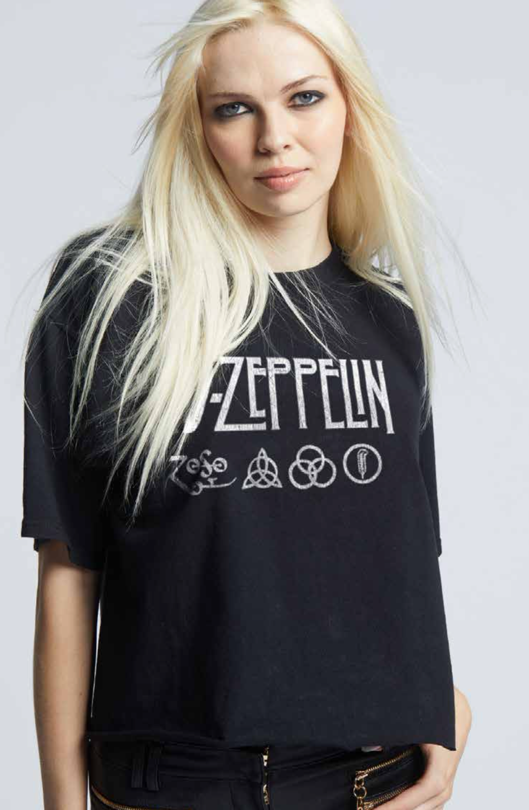 303565 - 330 Led Zeppelin Cropped Graphic Tee Hoodie, Sweatshirt | PodTeesHub.com