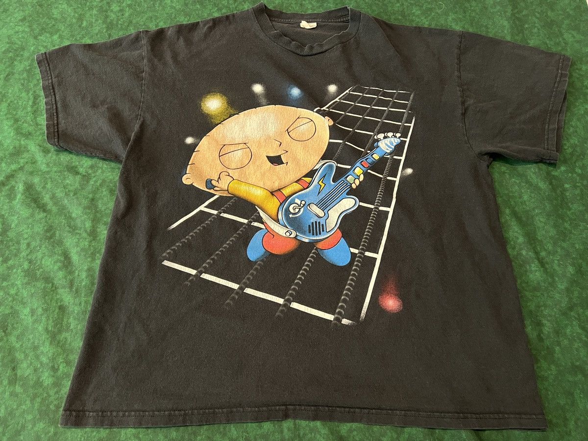 Vintage Vtg Stewie Griffin T Shirt Tv Family Guy Guitar Hero Y2k Hoodie, Sweatshirt | PodTeesHub.com