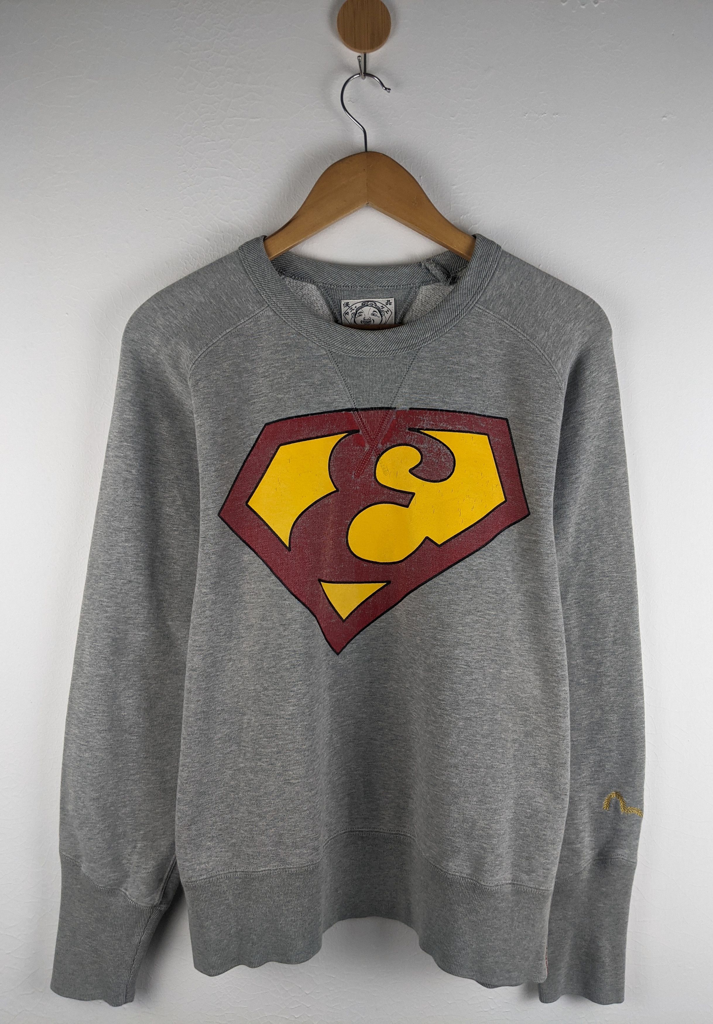 Evisu Superman Logo Sweatshirt T-Shirts, Hoodie | PodTeesHub.com