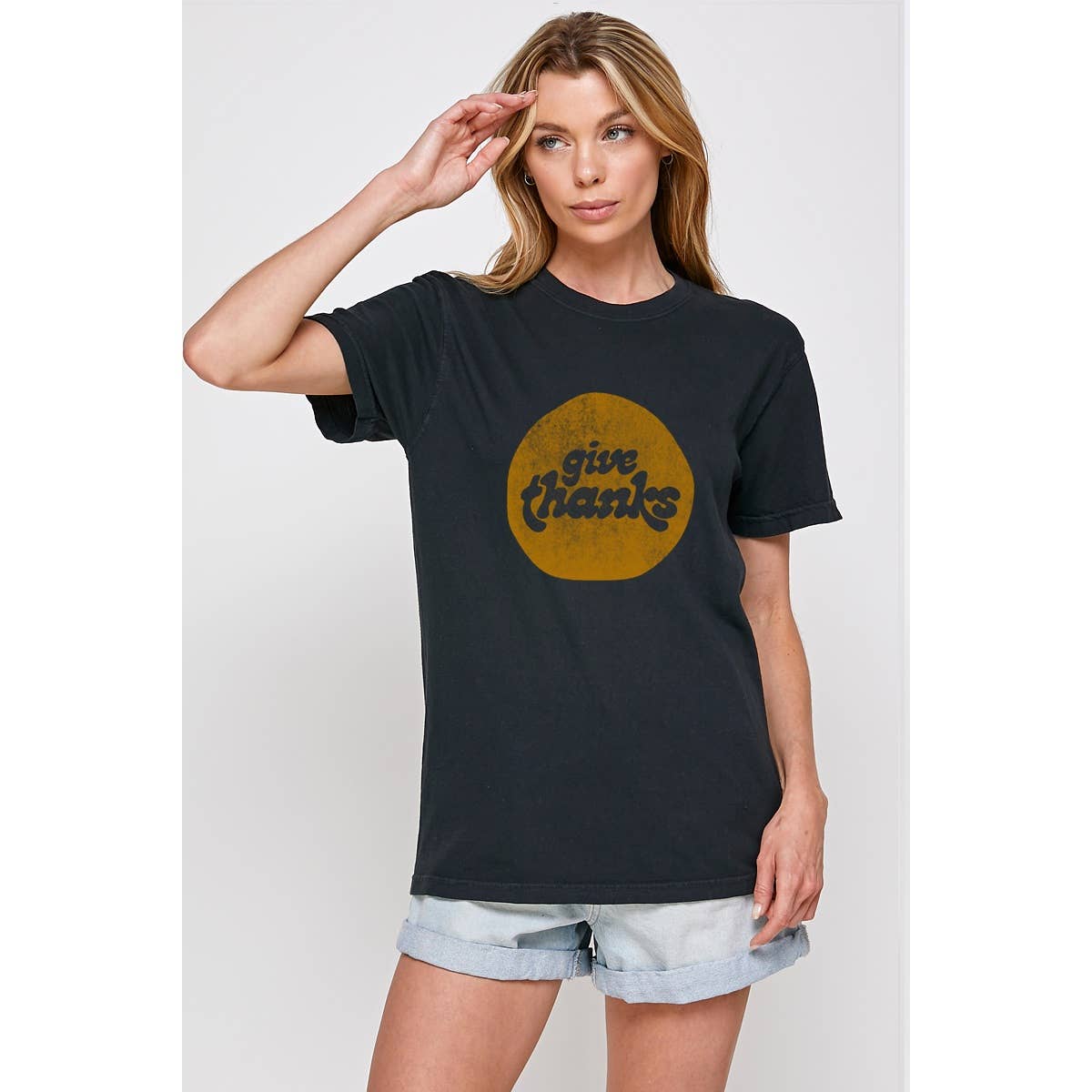 Give Thanks Vintage Graphic Tee Hoodie, Sweatshirt | PodTeesHub.com