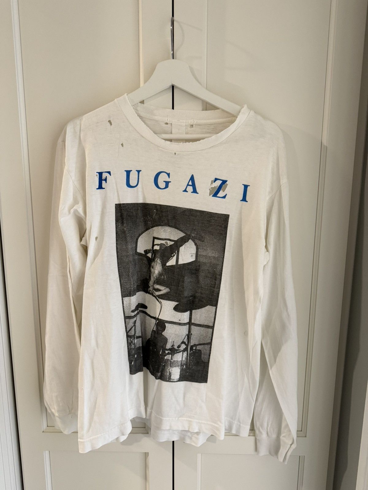 Band Tees Fugazi Live Photo Long Sleeve Tee Hoodie, Sweatshirt | PodTeesHub.com