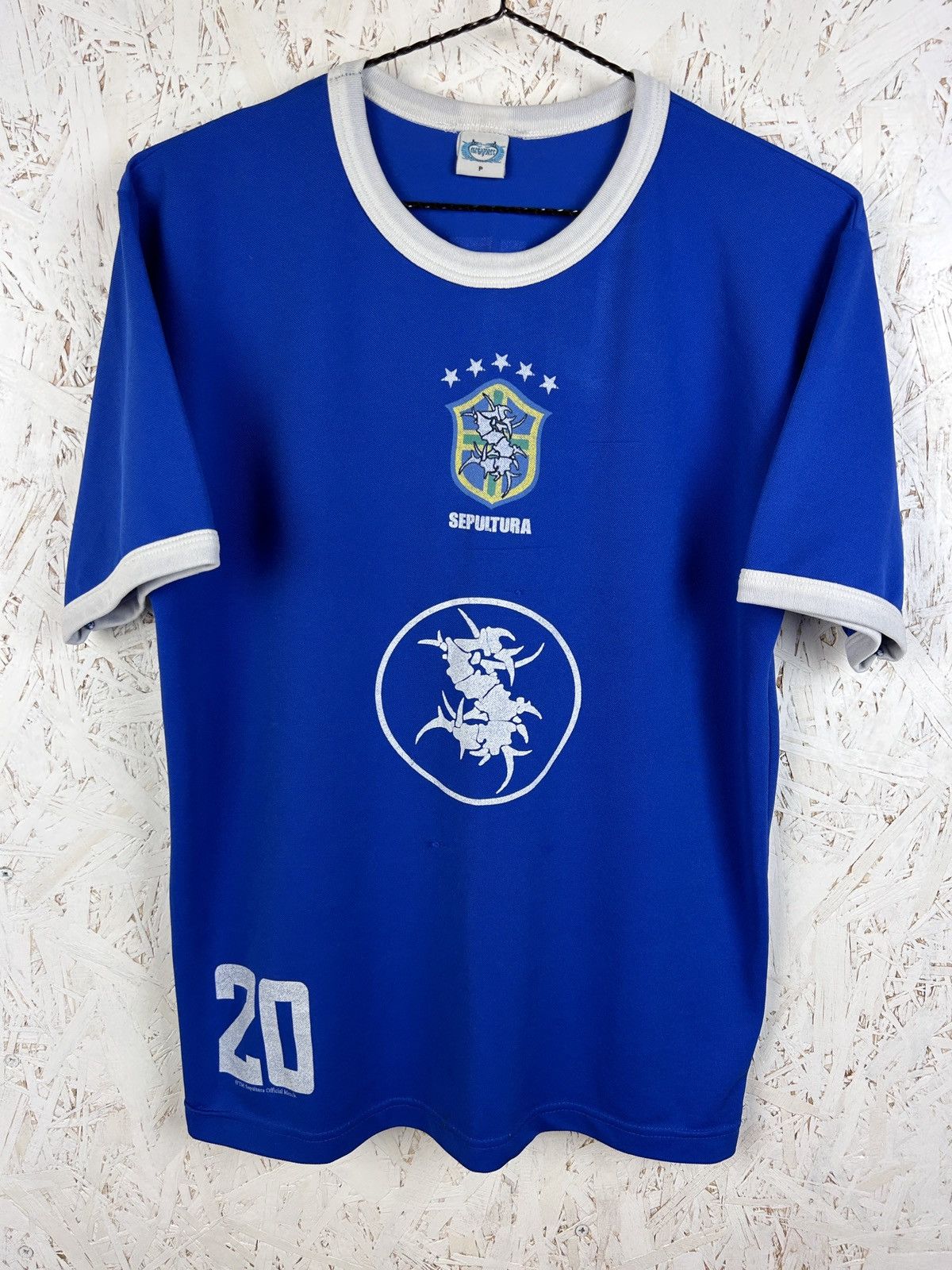 Band Tees 90s Vintage Sepultura Metal Band Brazil Soccer Jersey Hoodie, Sweatshirt | PodTeesHub.com