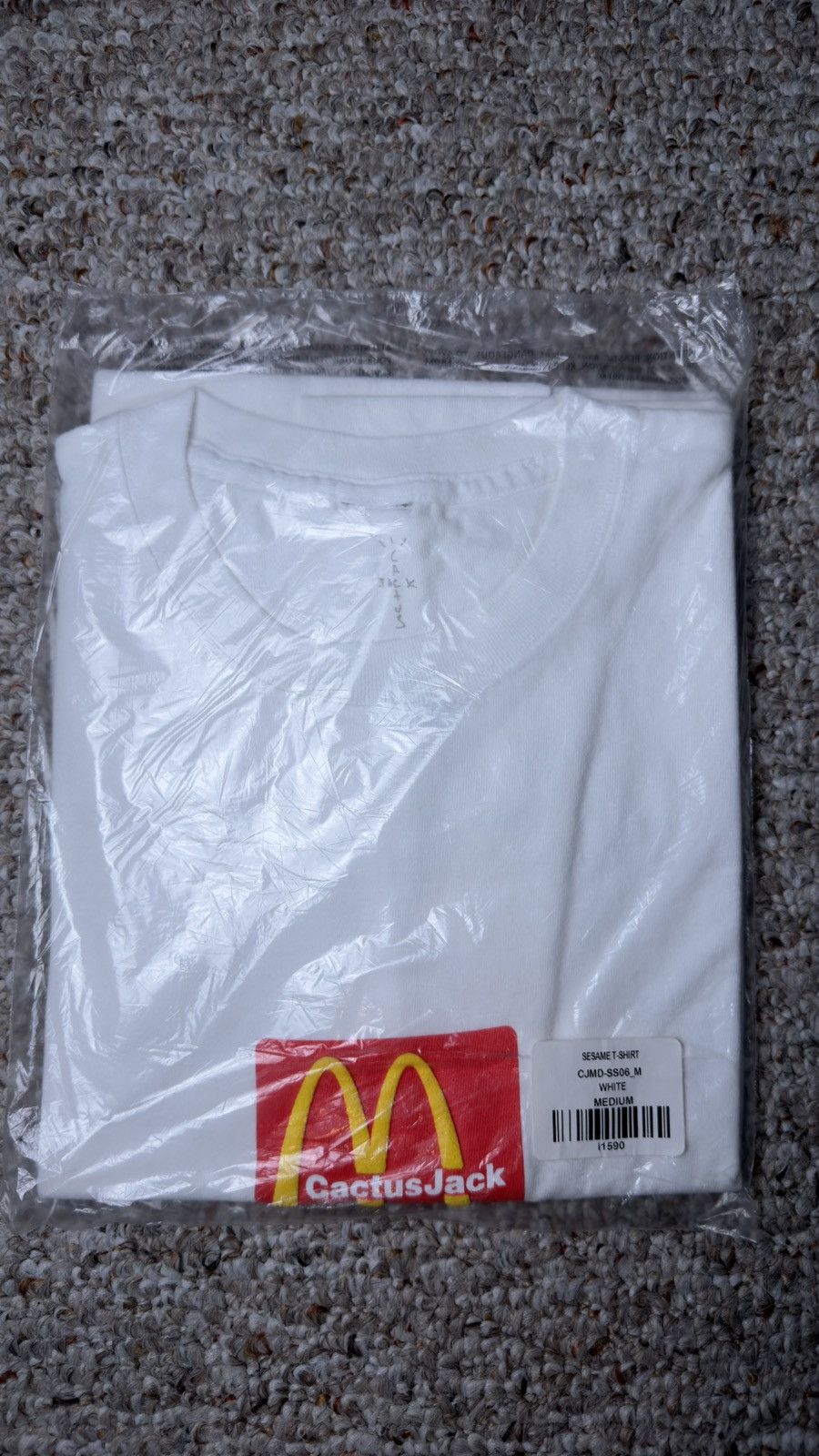 Mcdonald S Cactus Jack White Sesame Tee Hoodie, Sweatshirt | PodTeesHub.com