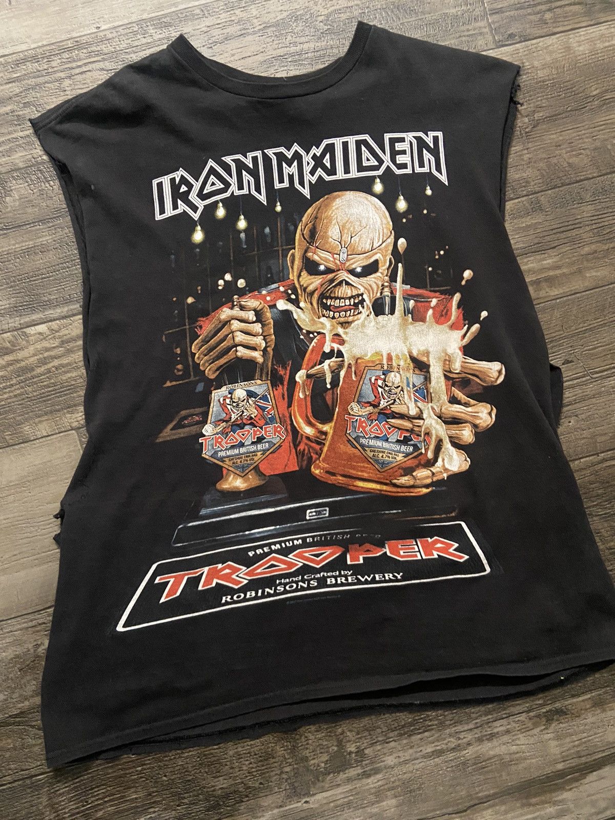 Maiden Iron Maiden Cut Off T Shirt Hoodie, Sweatshirt | PodTeesHub.com